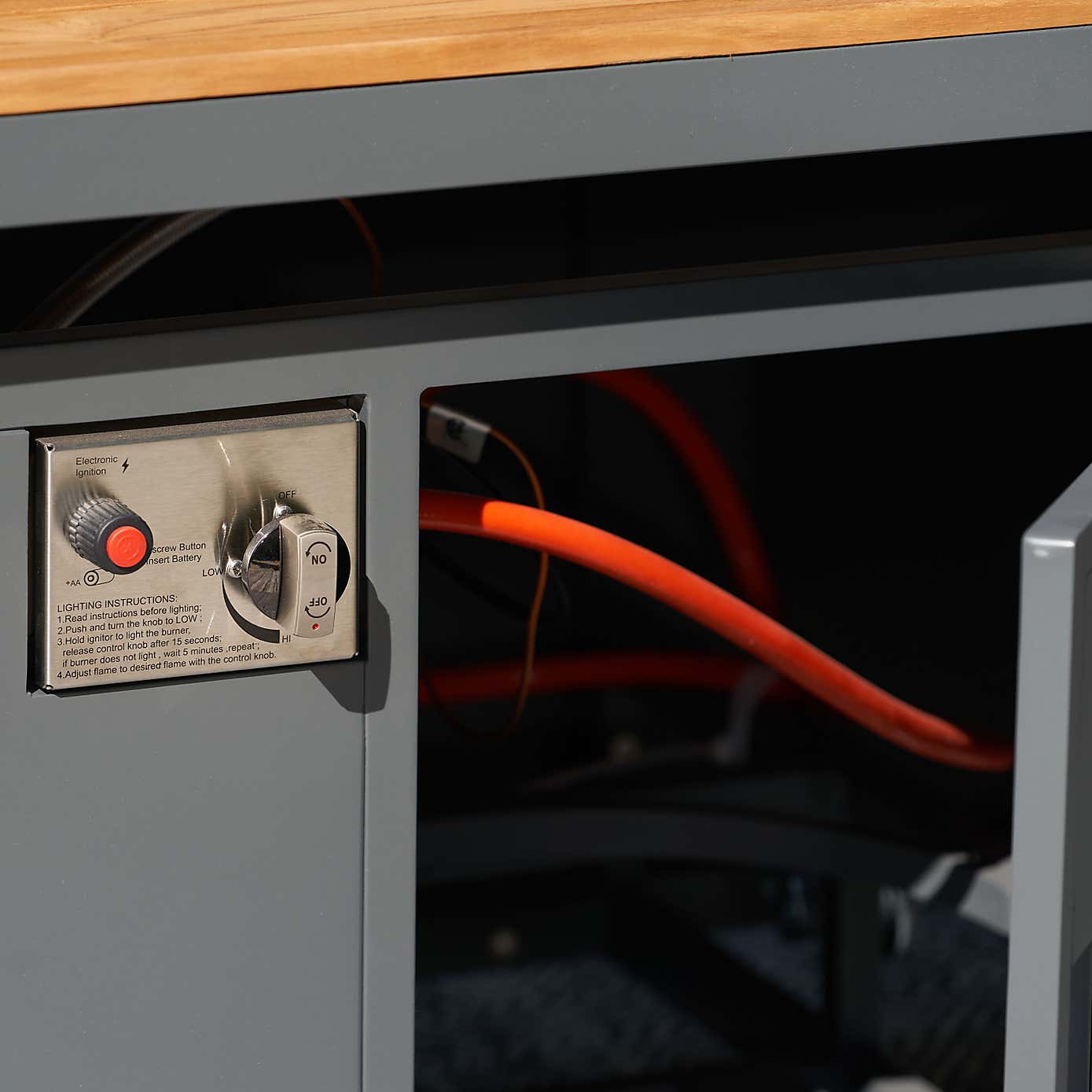 Stockholm Corner Set with Fire Pit Table