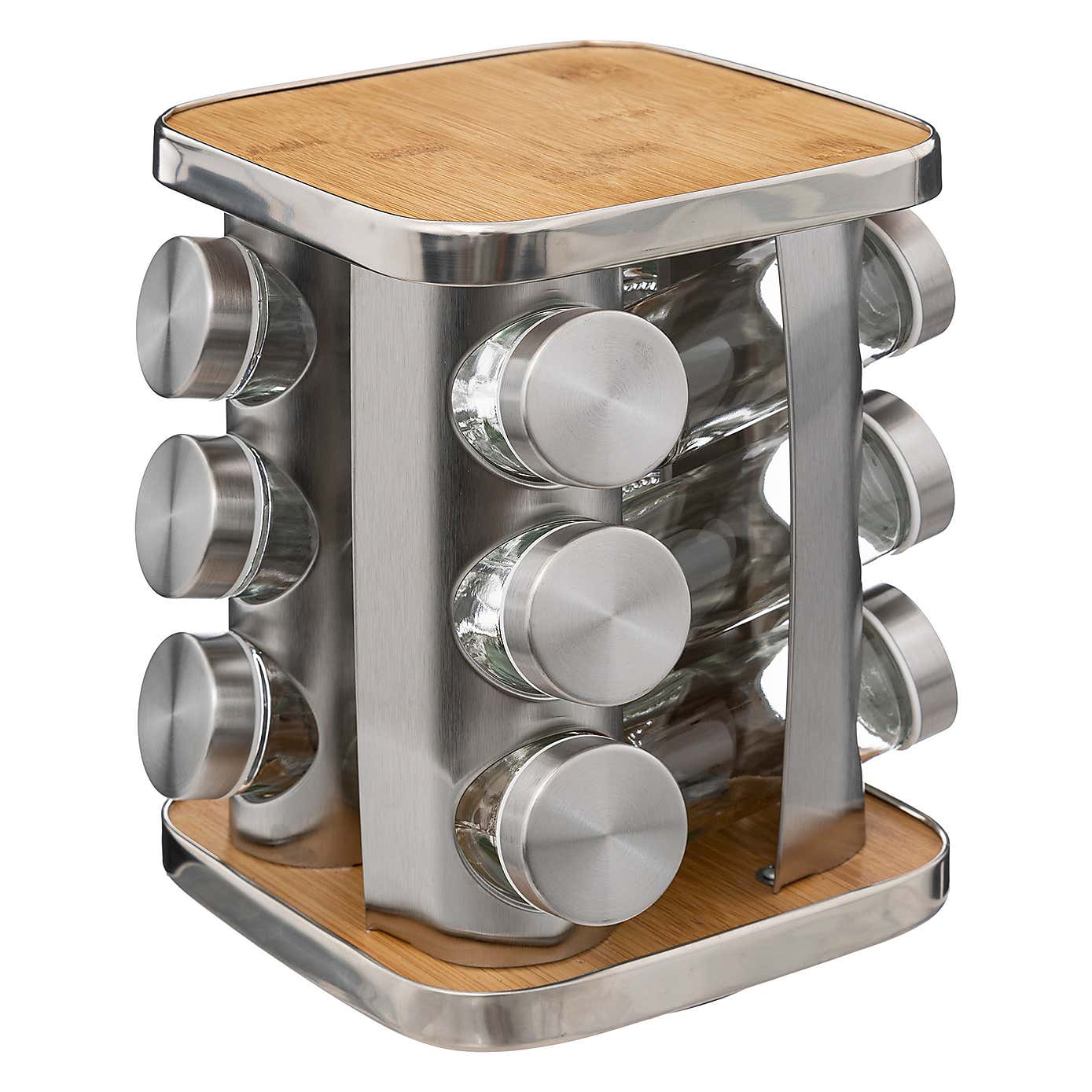 Rotating 12 Jar Spice Rack Set