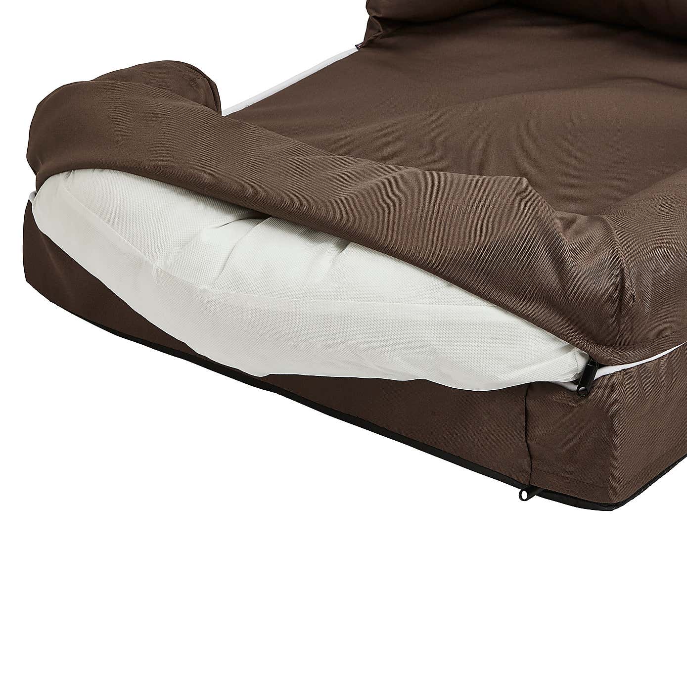 Bunty Brown Waterproof Cosy Couch Dog Bed