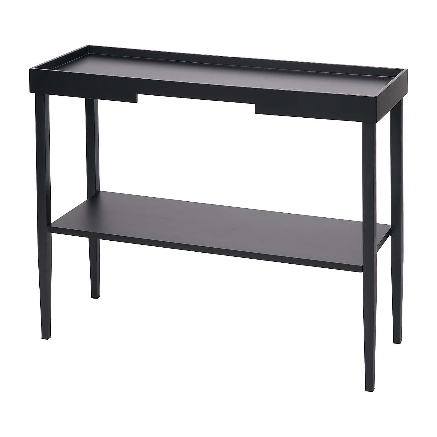 Marnie Console Table, Black Wood