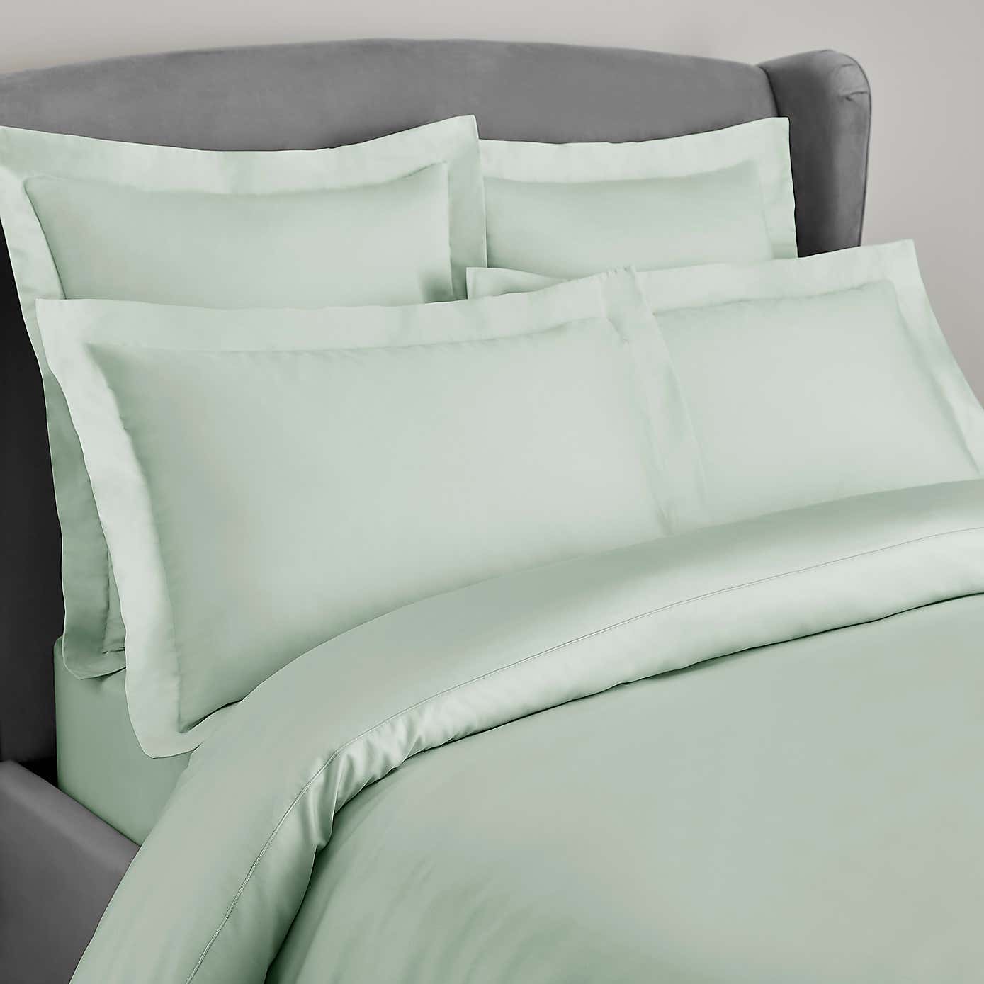 Dorma 300 Thread Count 100% Cotton Sateen Plain Oxford Pillowcase