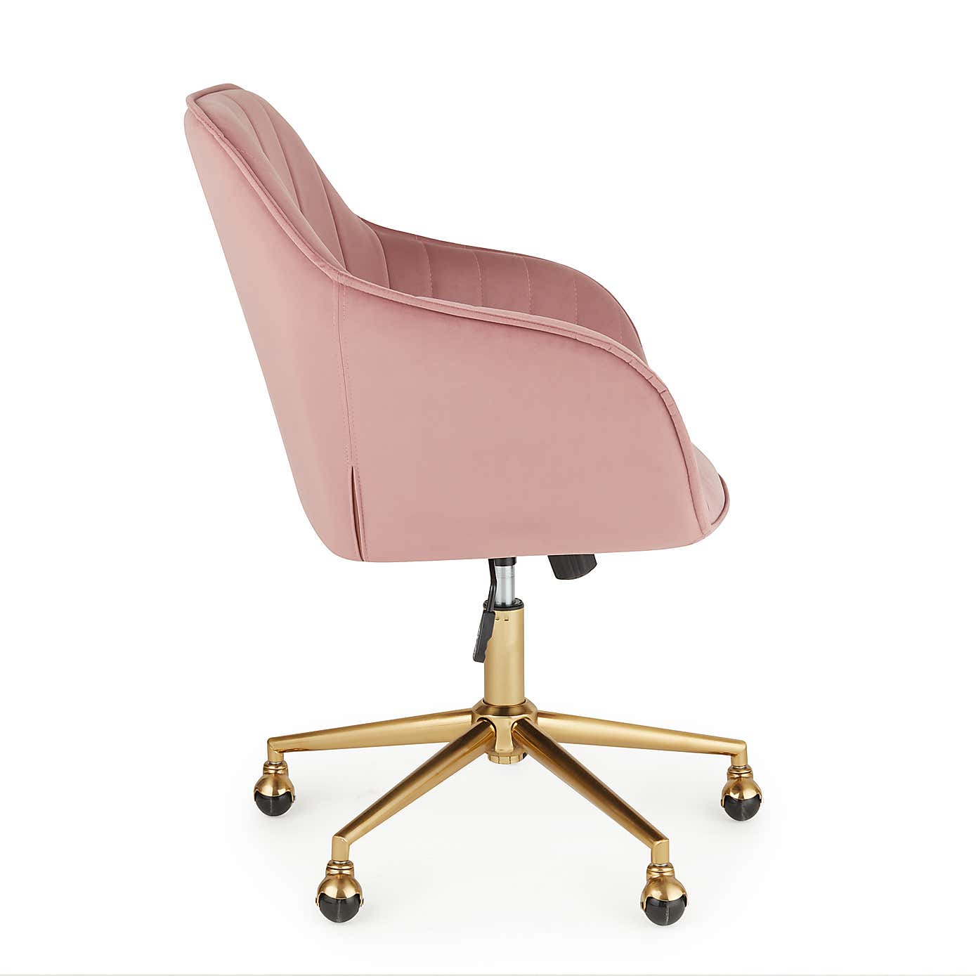 Connie Pleated Velvet Office Chair