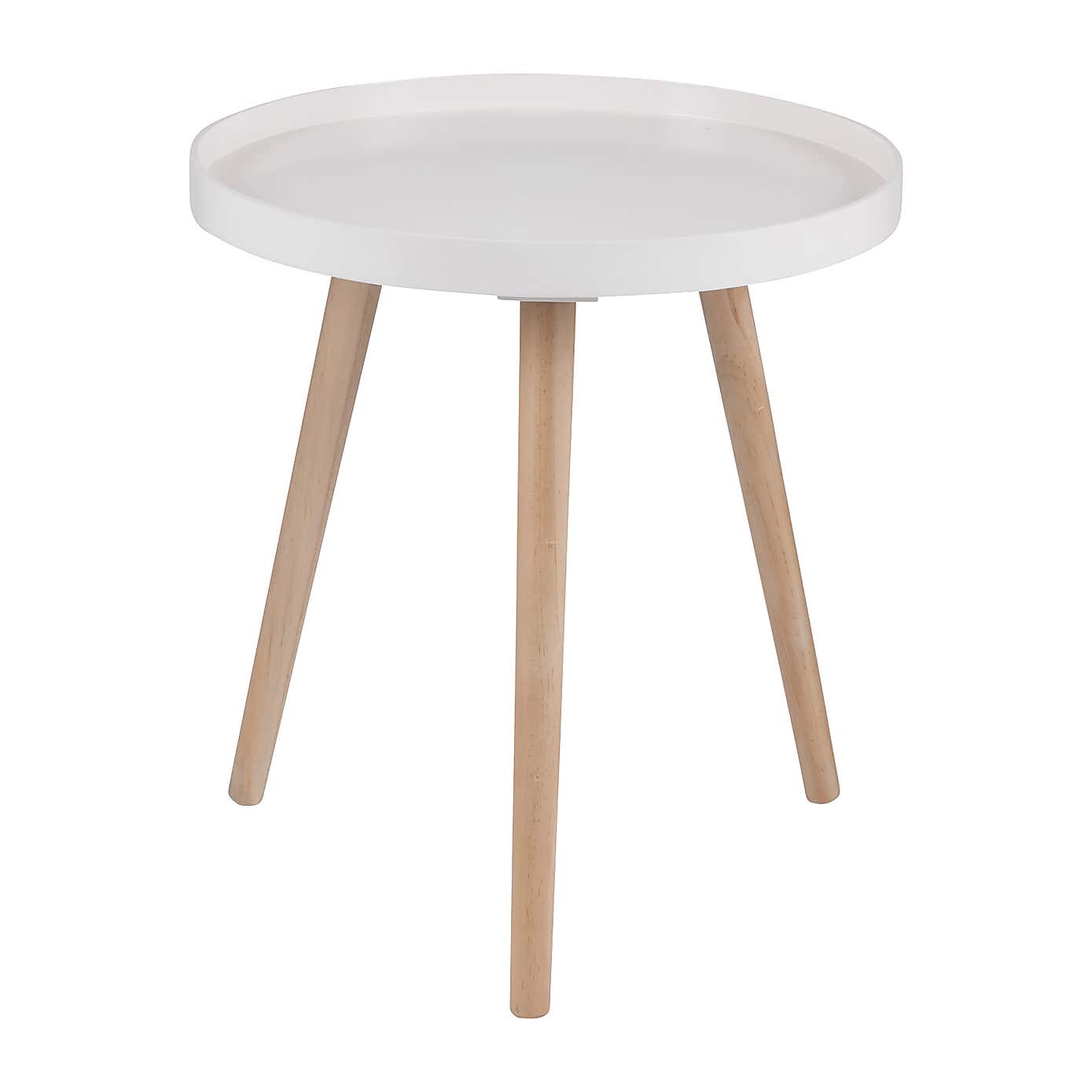 Pacific Halston Natural Pine Wood Small Side Table