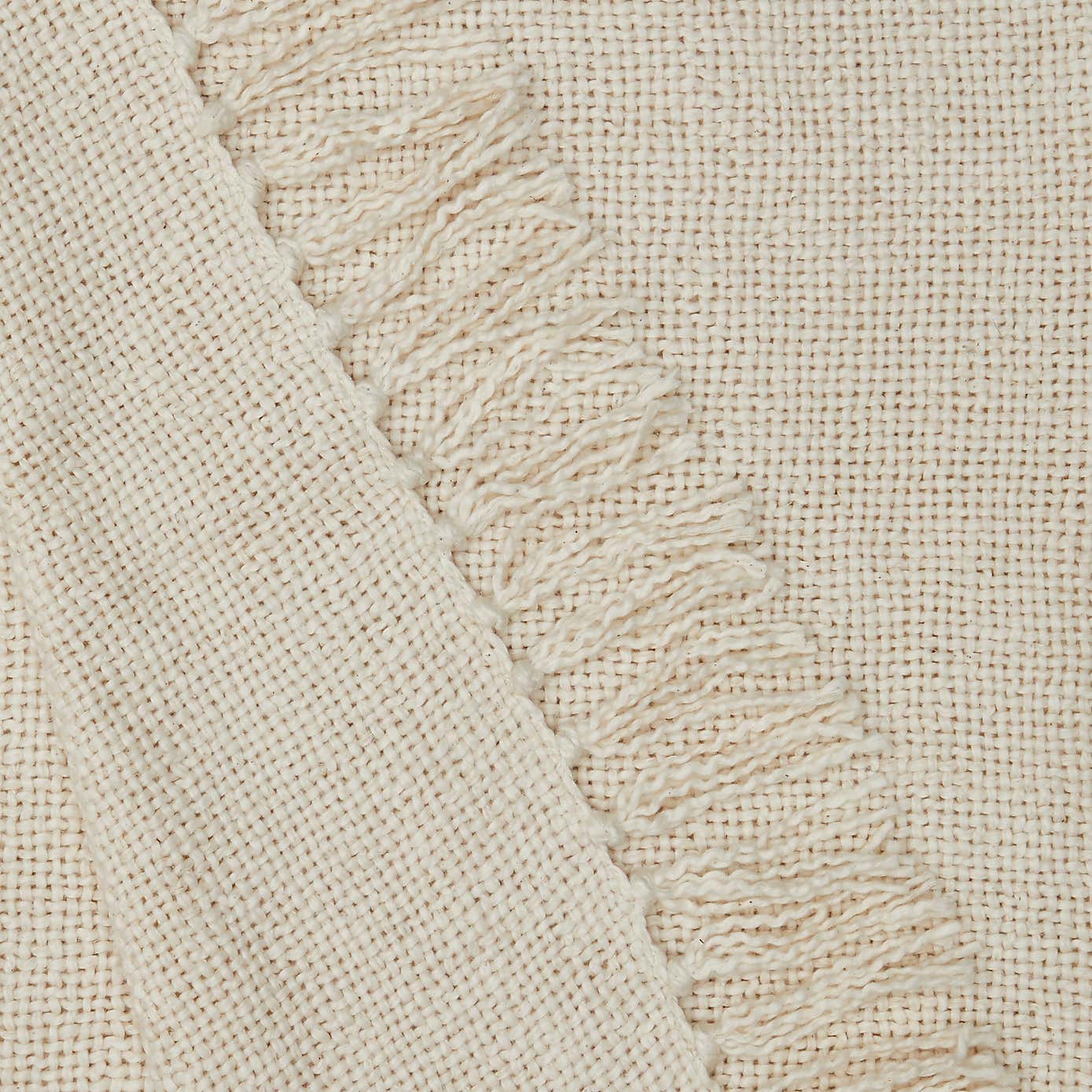 Aris Cotton Weave Black Throw