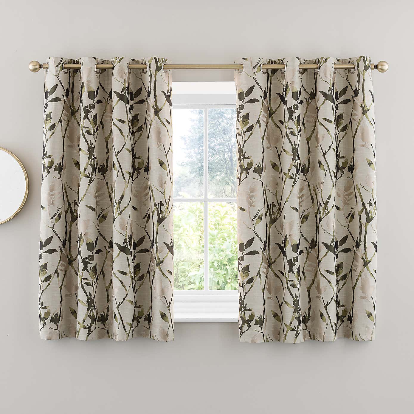 Zen Jacquard Eyelet Curtains