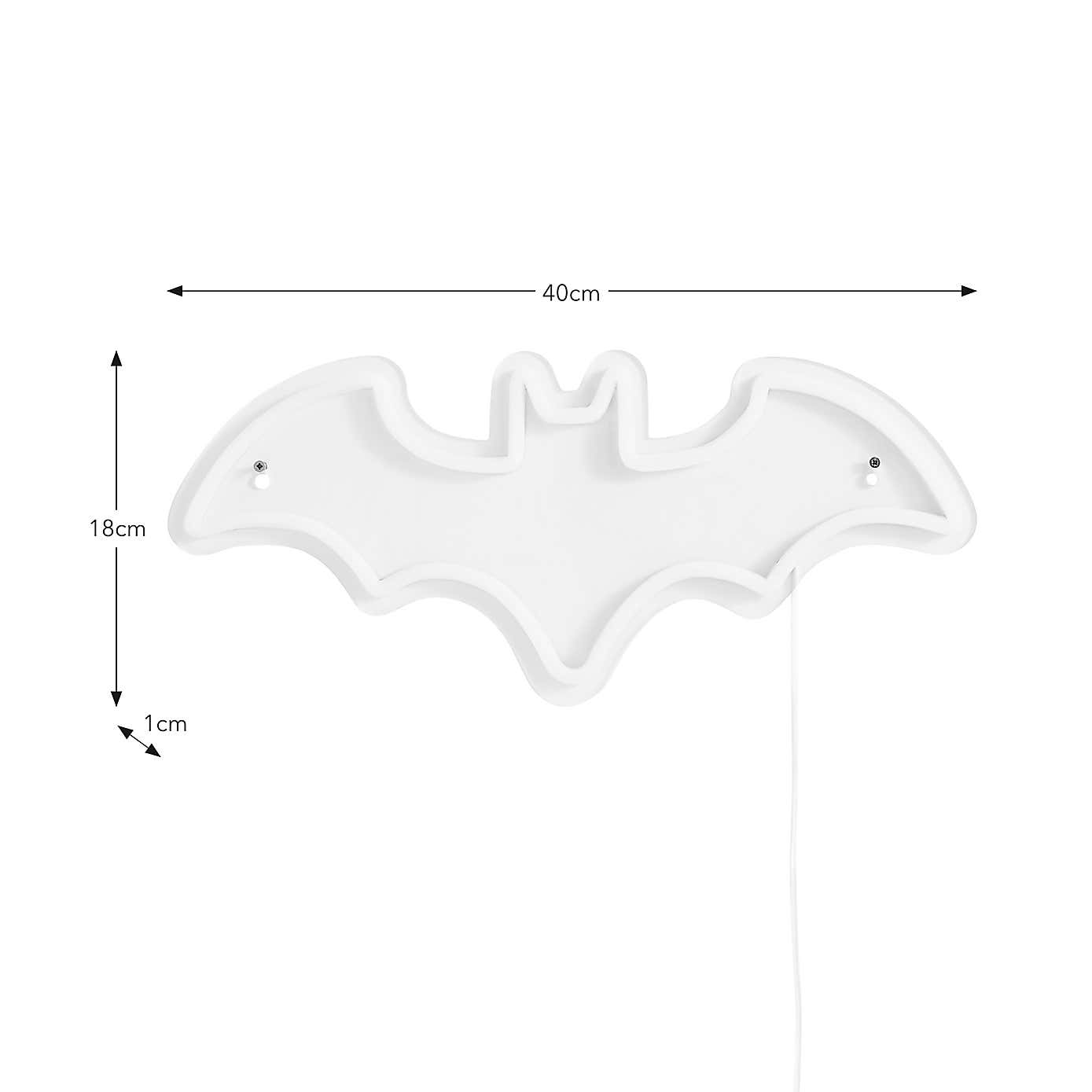 Batman Neon Blue Wall Light