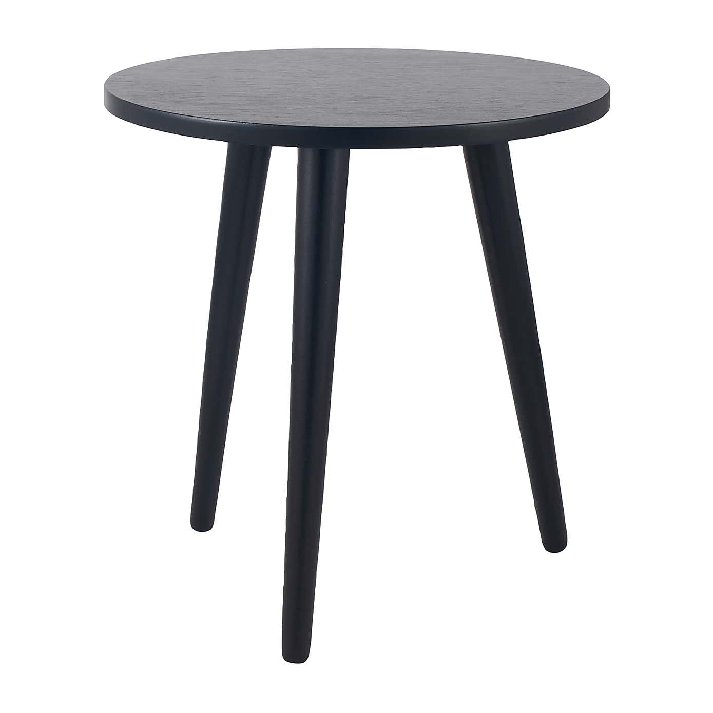 Pacific Chelmsford Side Table, Black Painted Pine