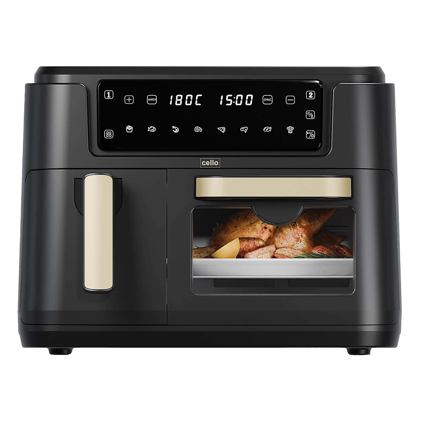 Cello Dual Zone Air Fryer Home Oven