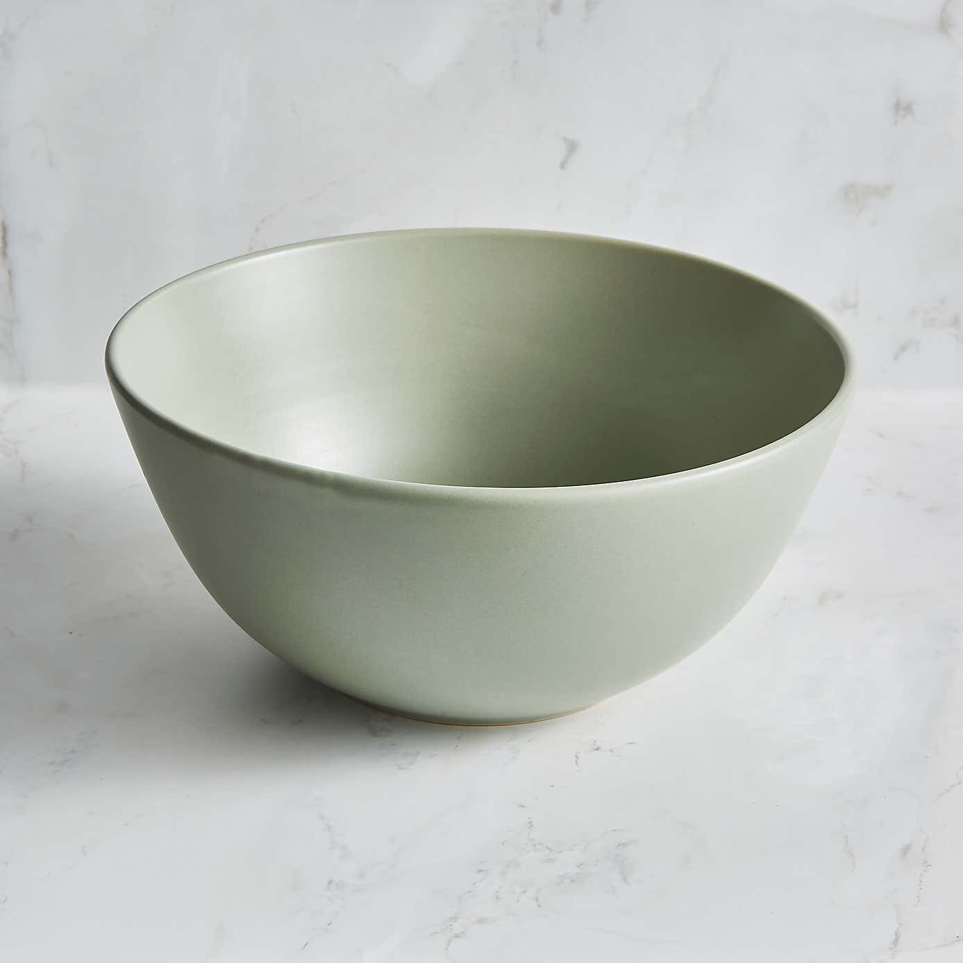 Stoneware Salad Bowl, Sage