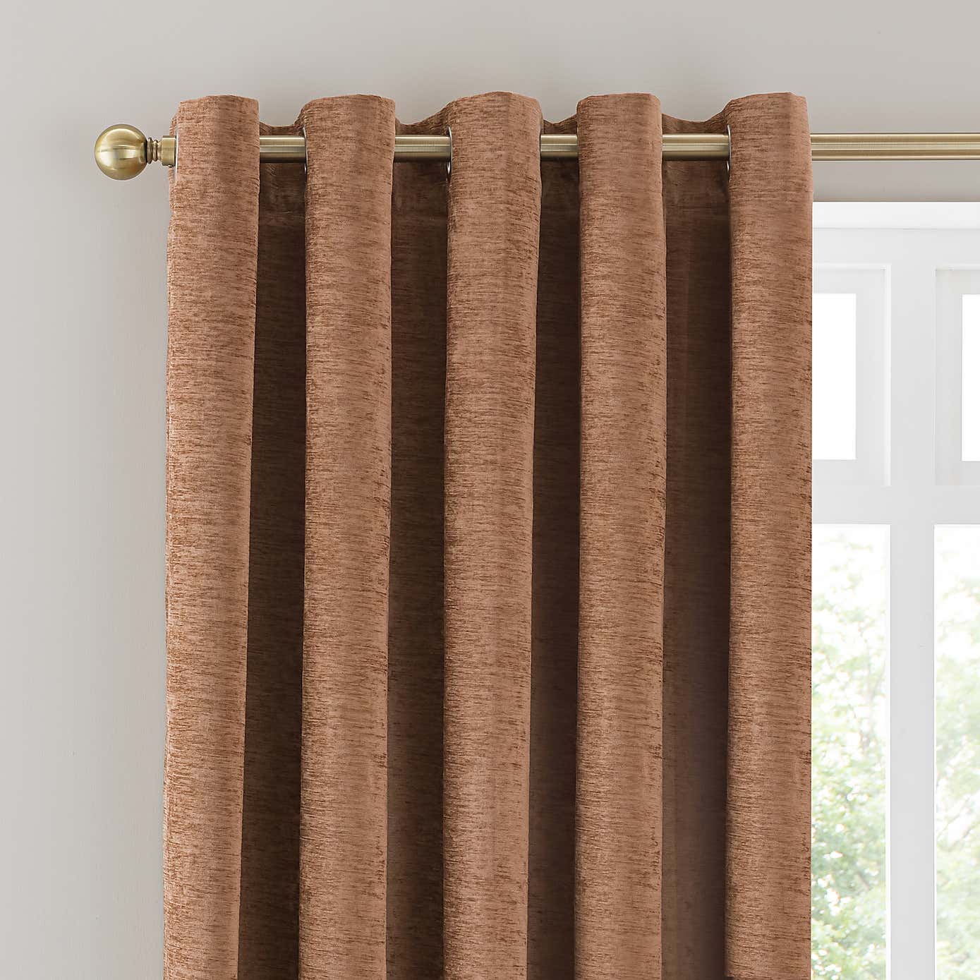 Genoa Chenille Blackout Eyelet Curtains