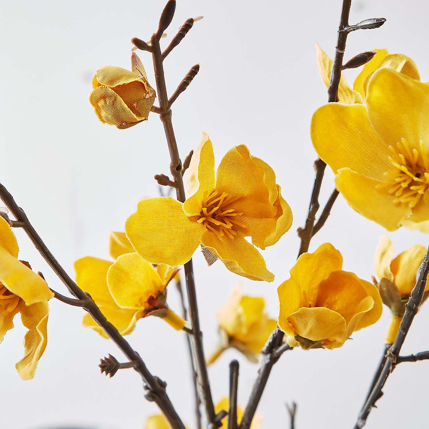 Artificial Ochre Blossom Stem