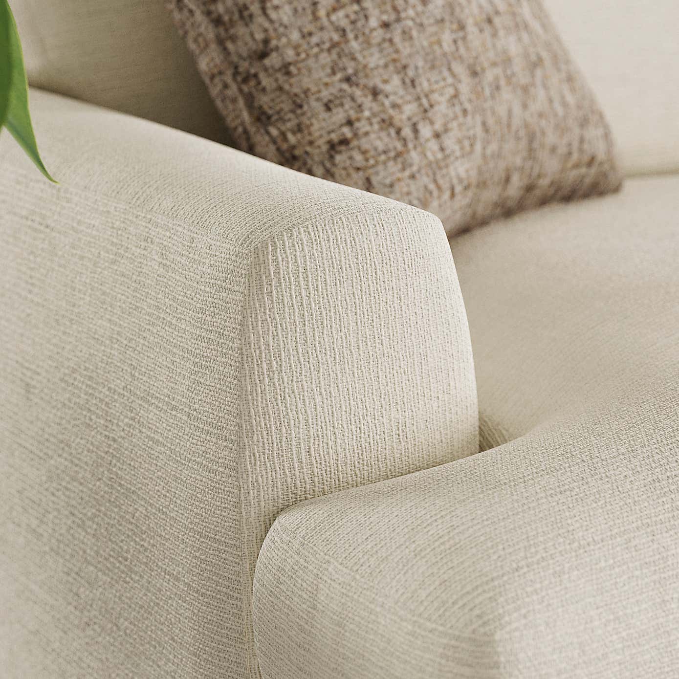 Lawson Chunky Tonal Weave Corner Chaise Sofa