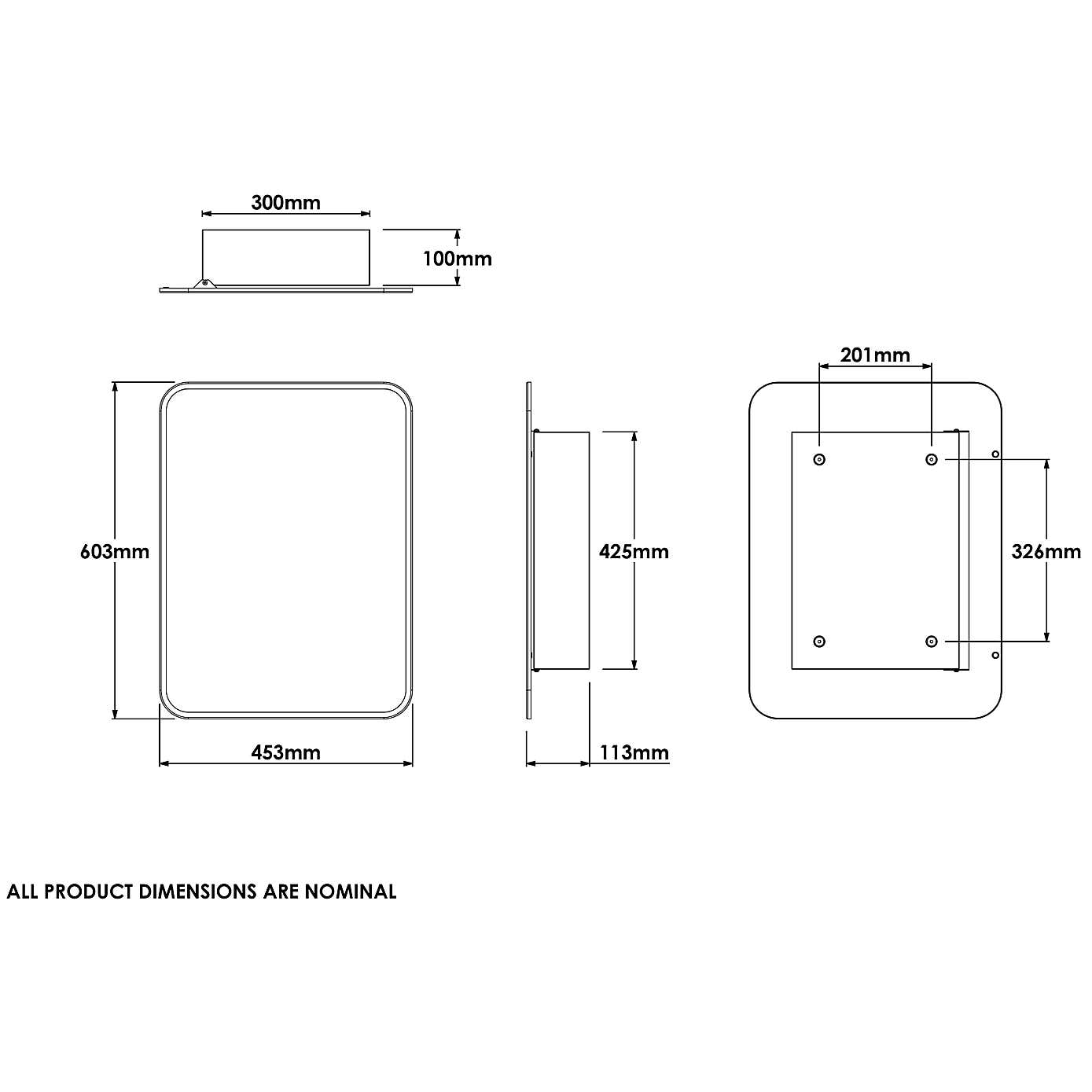 Croydex Metal Framed Bathroom Wall Cabinet
