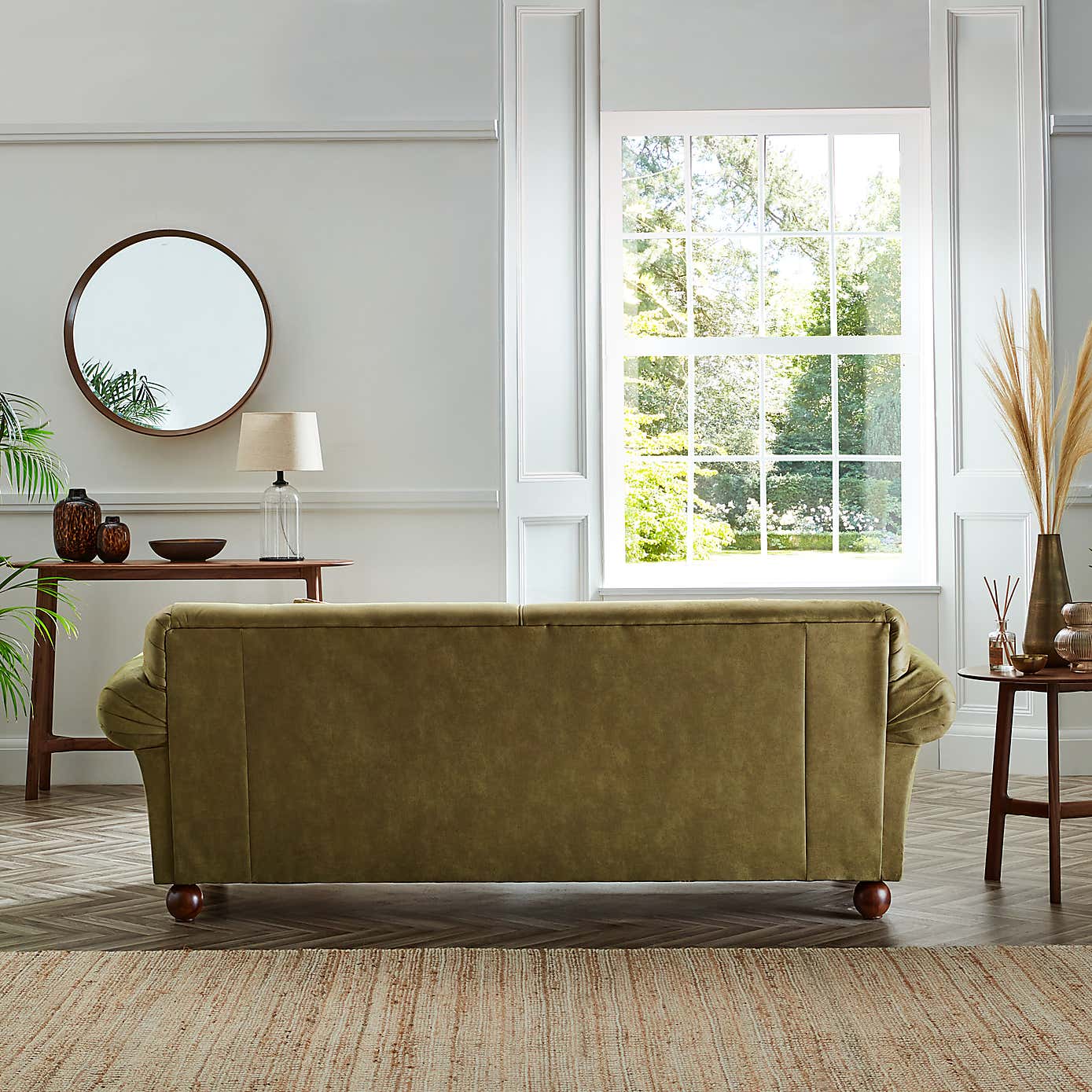 Angus Faux Leather 3 Seater Sofa