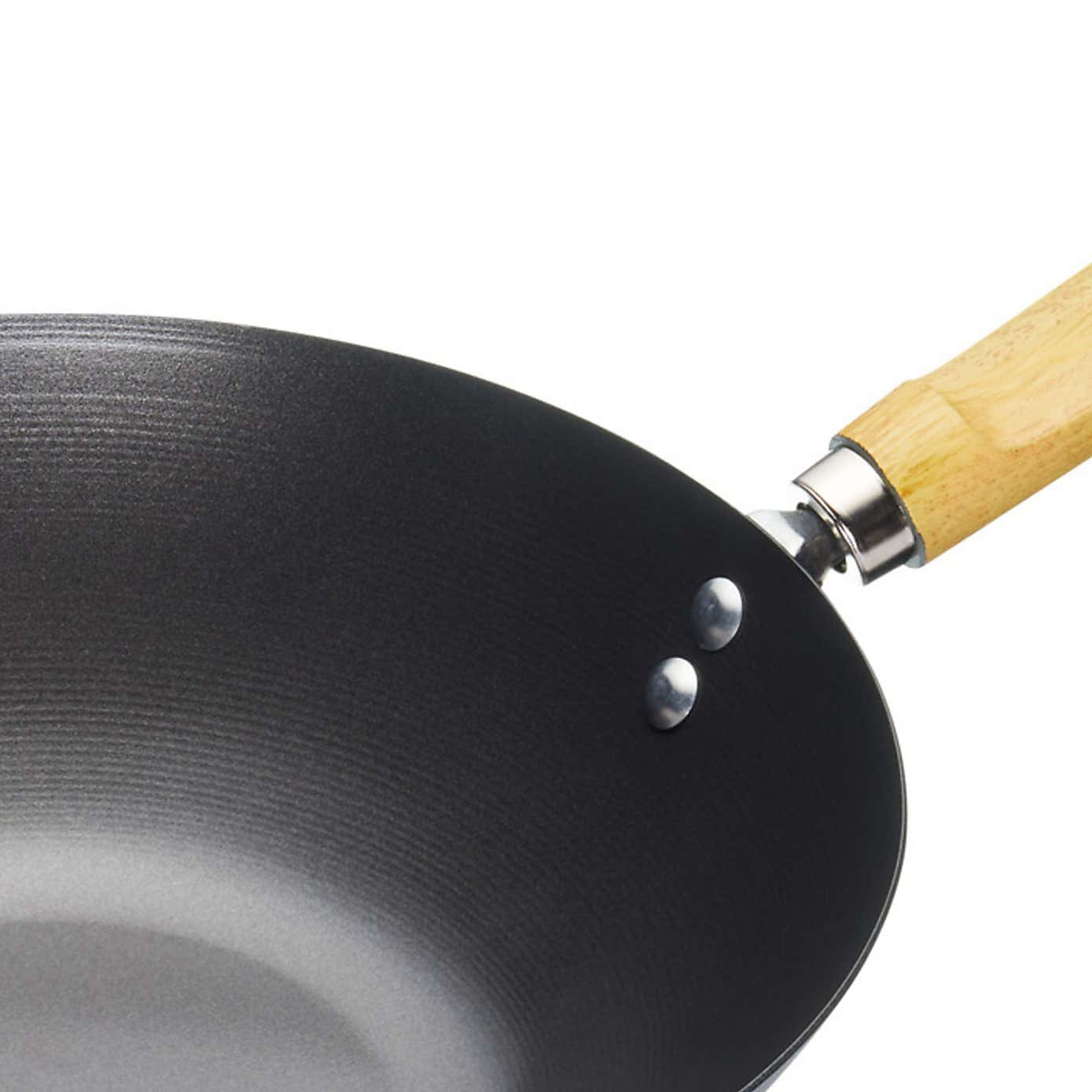 KitchenCraft World of Flavours Oriental Non-Stick Steel Wok, 35cm