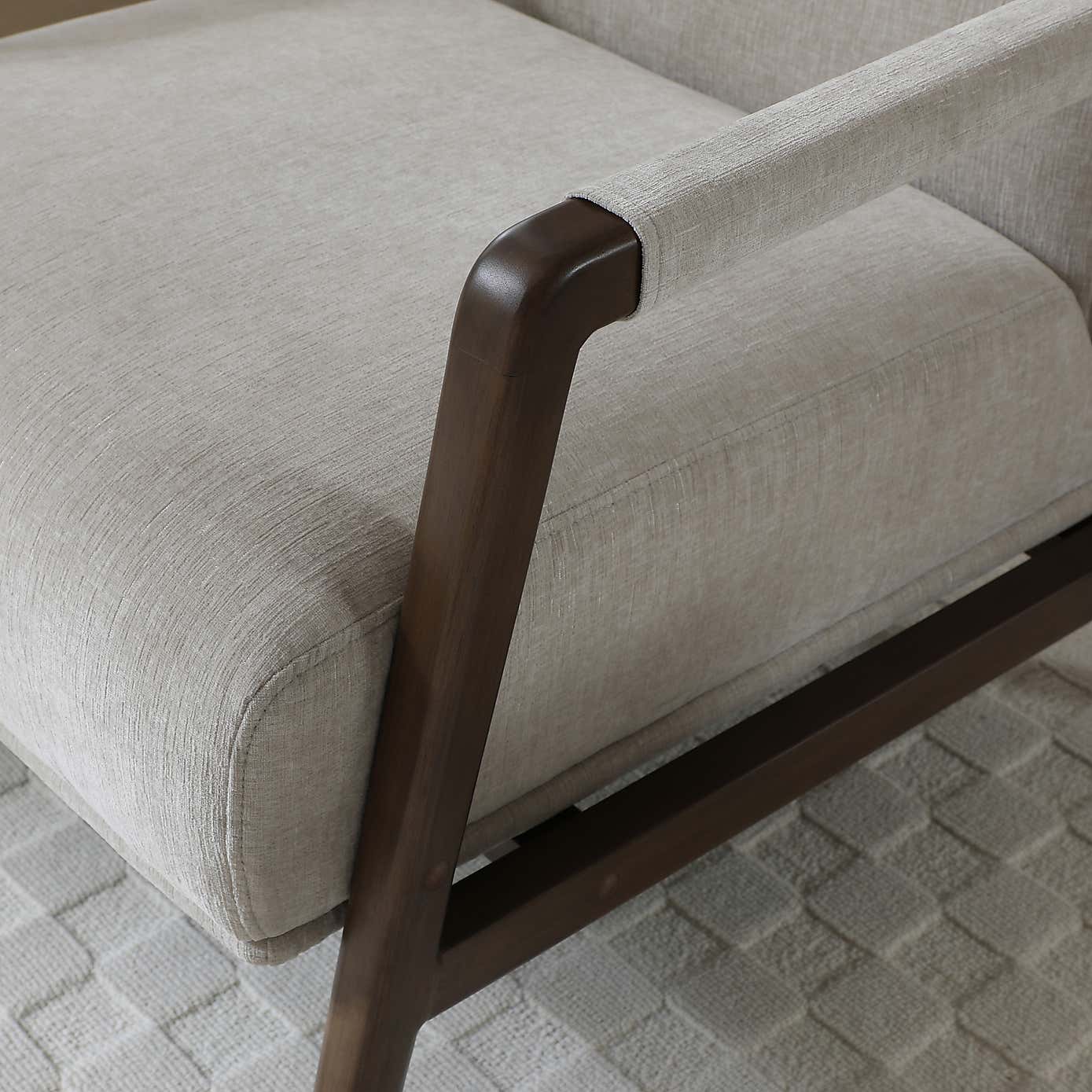 Myla Chenille Natural Accent Chair