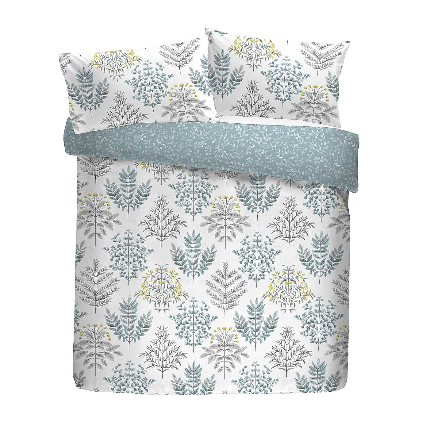 Emily Easy Care Duck Egg Duvet Cover and Pillowcase Set