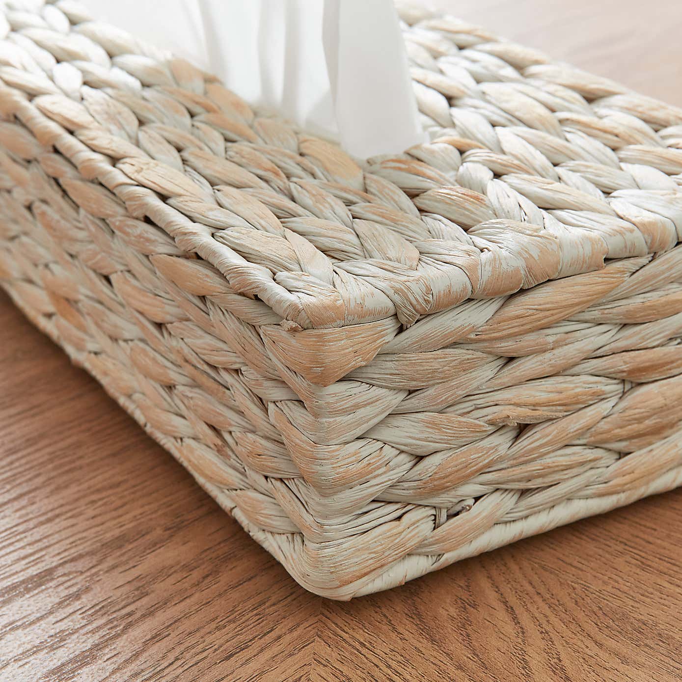 Oceanscape Woven Tissue Box Cover