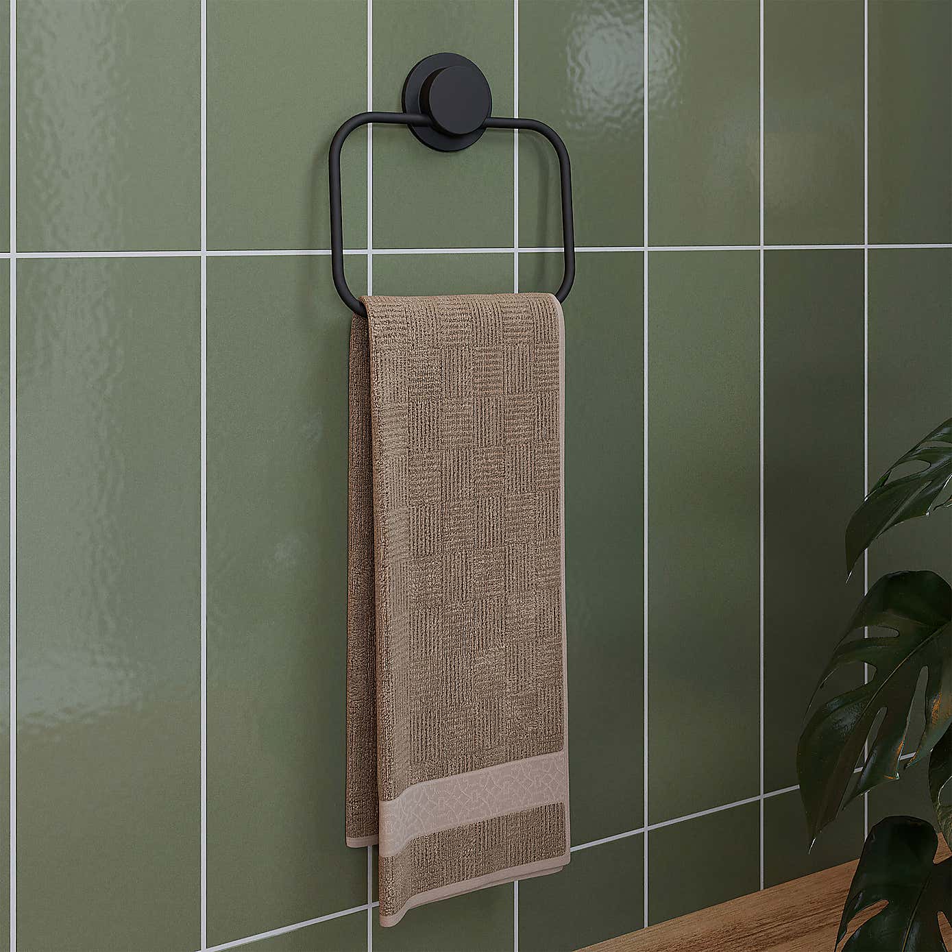 Croydex Stick-n-Lock Towel Rail
