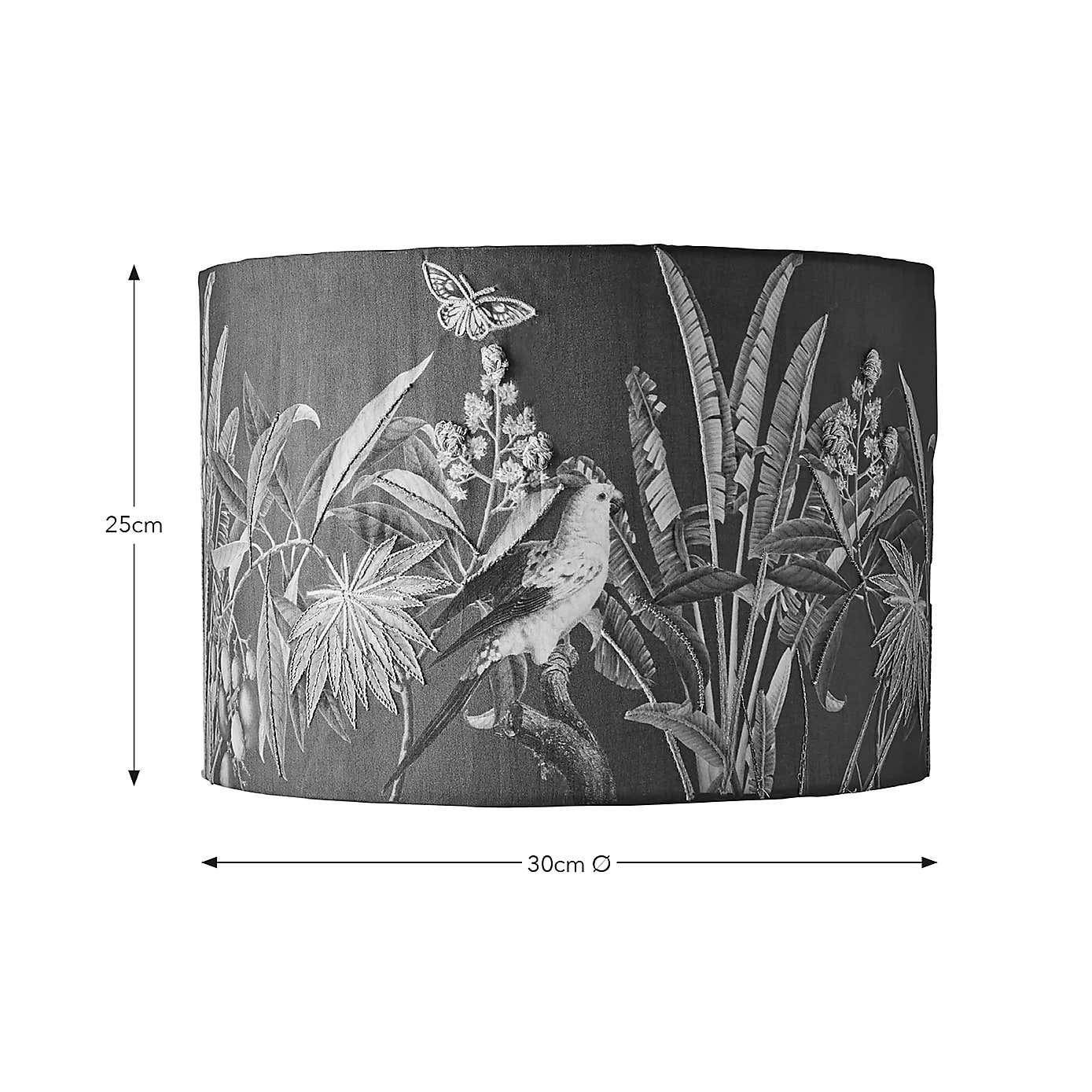 Tropical Paradise Embroidered Lamp Shade