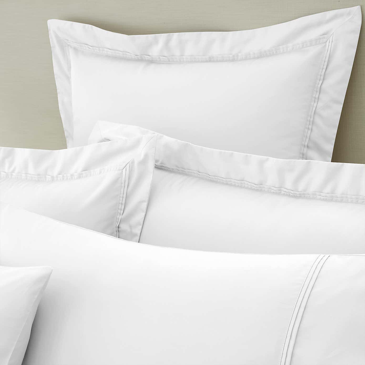 Dorma 500 Thread Count 100% Cotton Satin Plain Cuffed Pillowcase