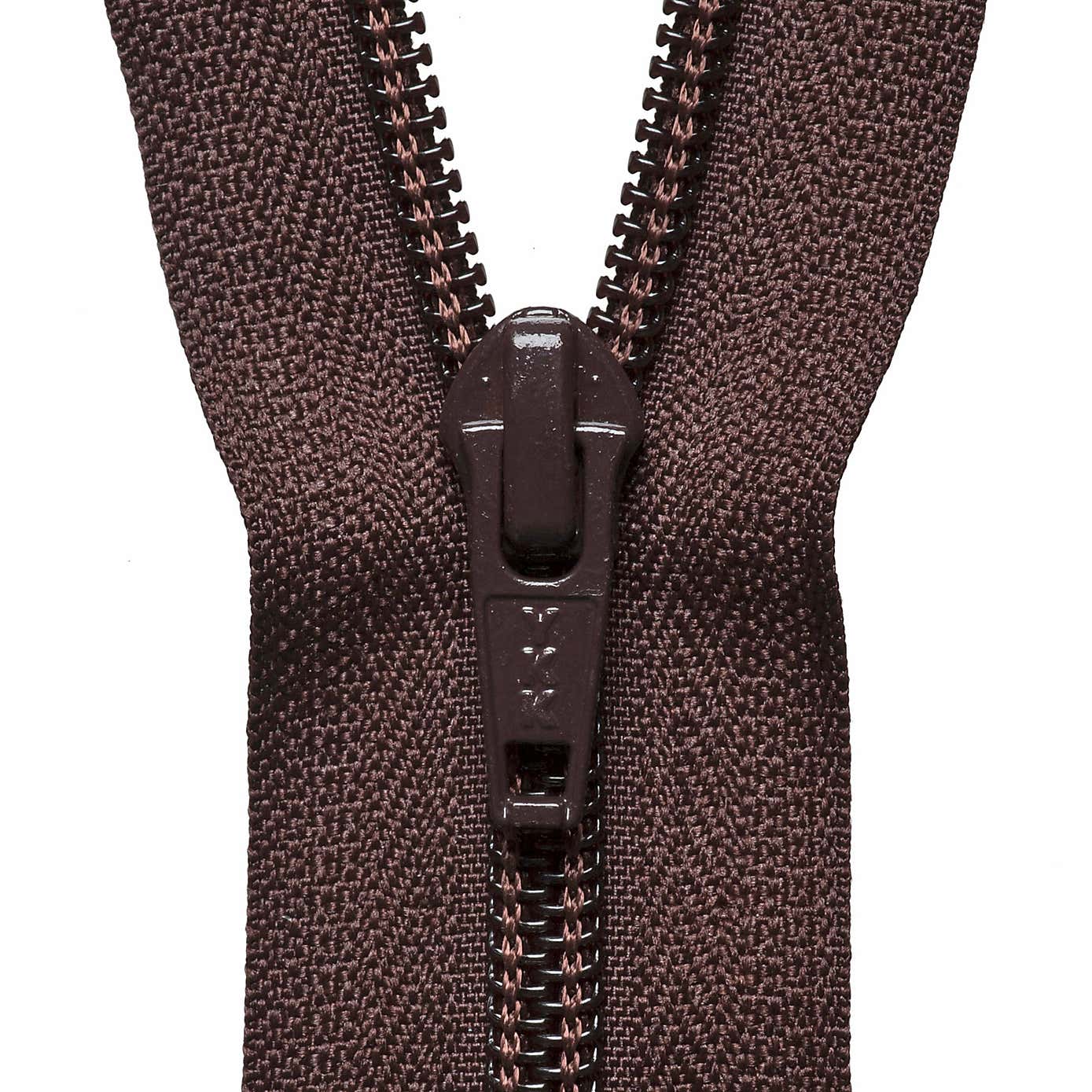 Chocolate Open End Zip