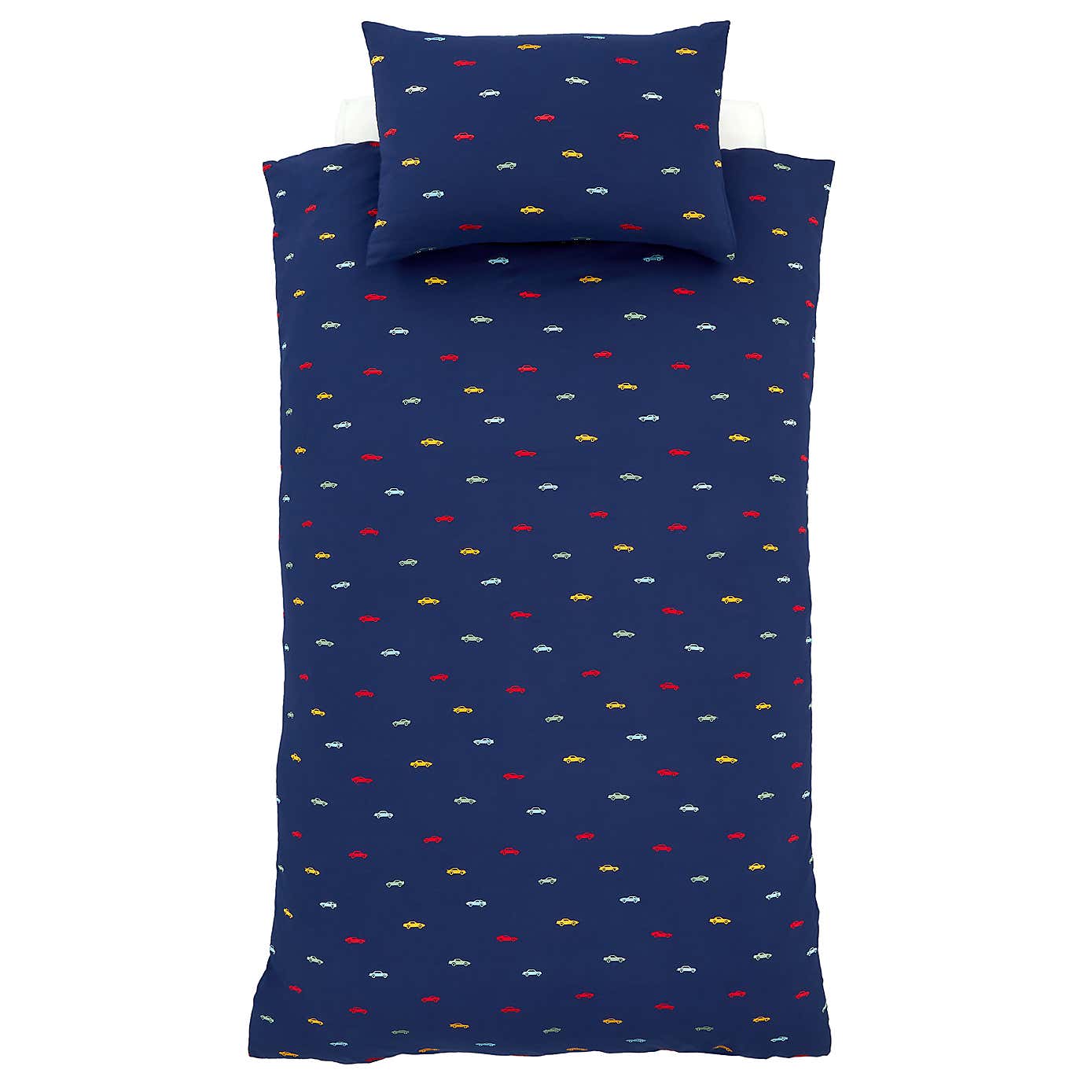 Catherine Lansfield Cars Embroidered Duvet Cover and Pillowcase Set
