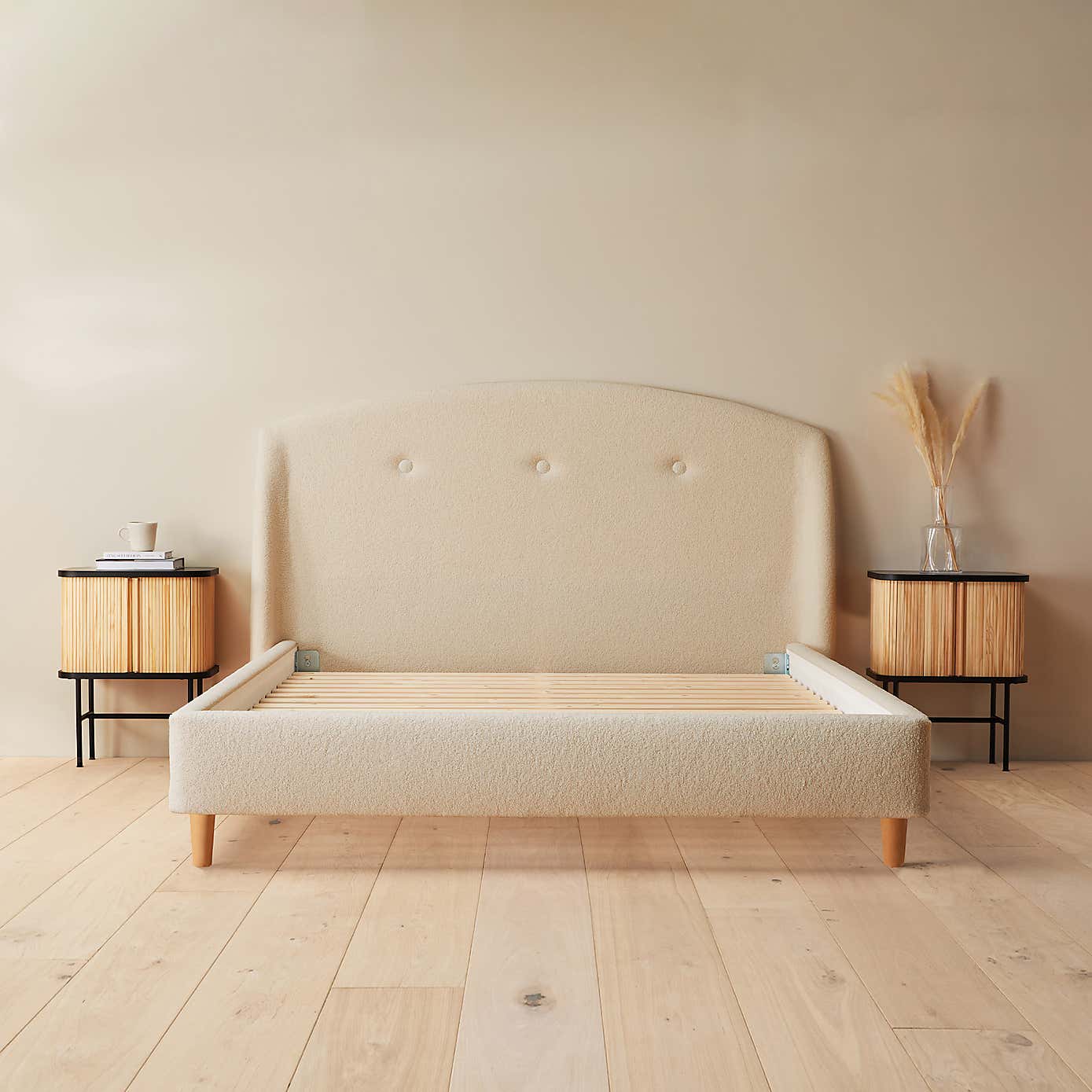 Silentnight Evana Bed Frame, Boucle