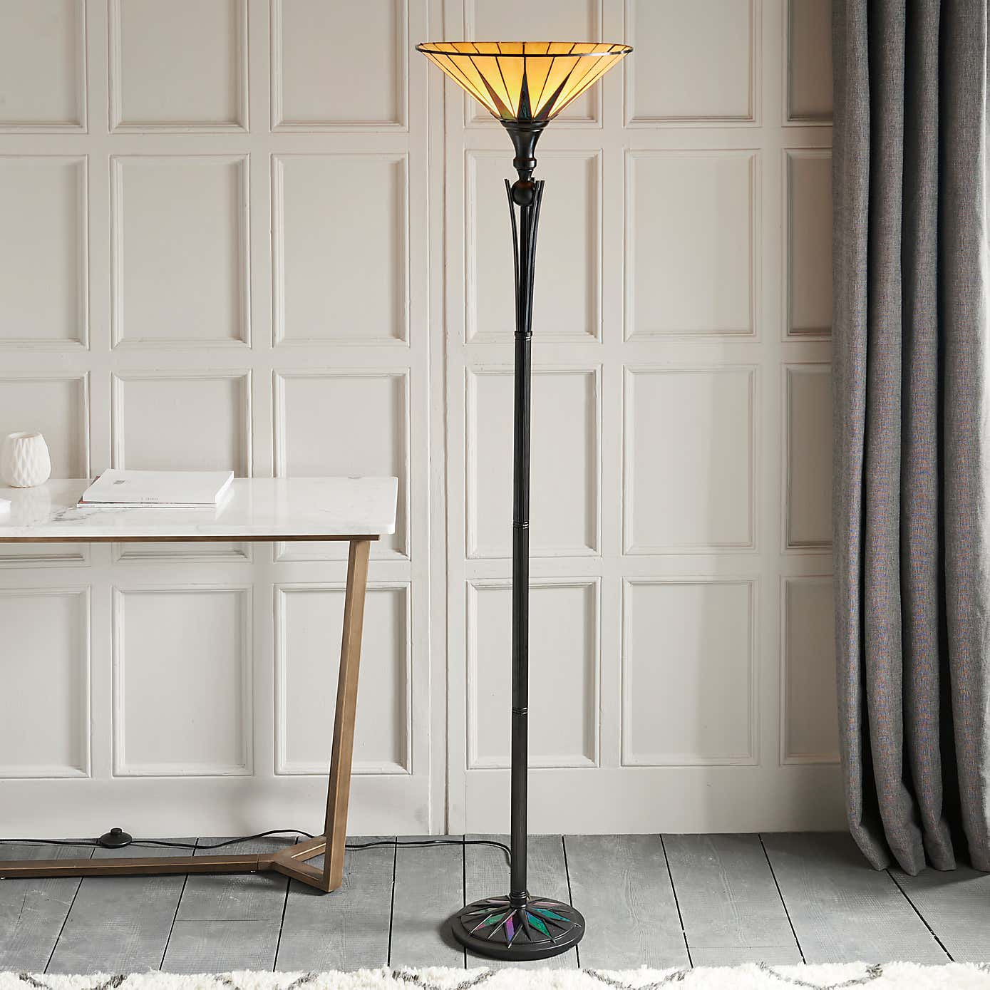 Vogue Lighting Samuel Traditional Uplighter Floor Lamp
