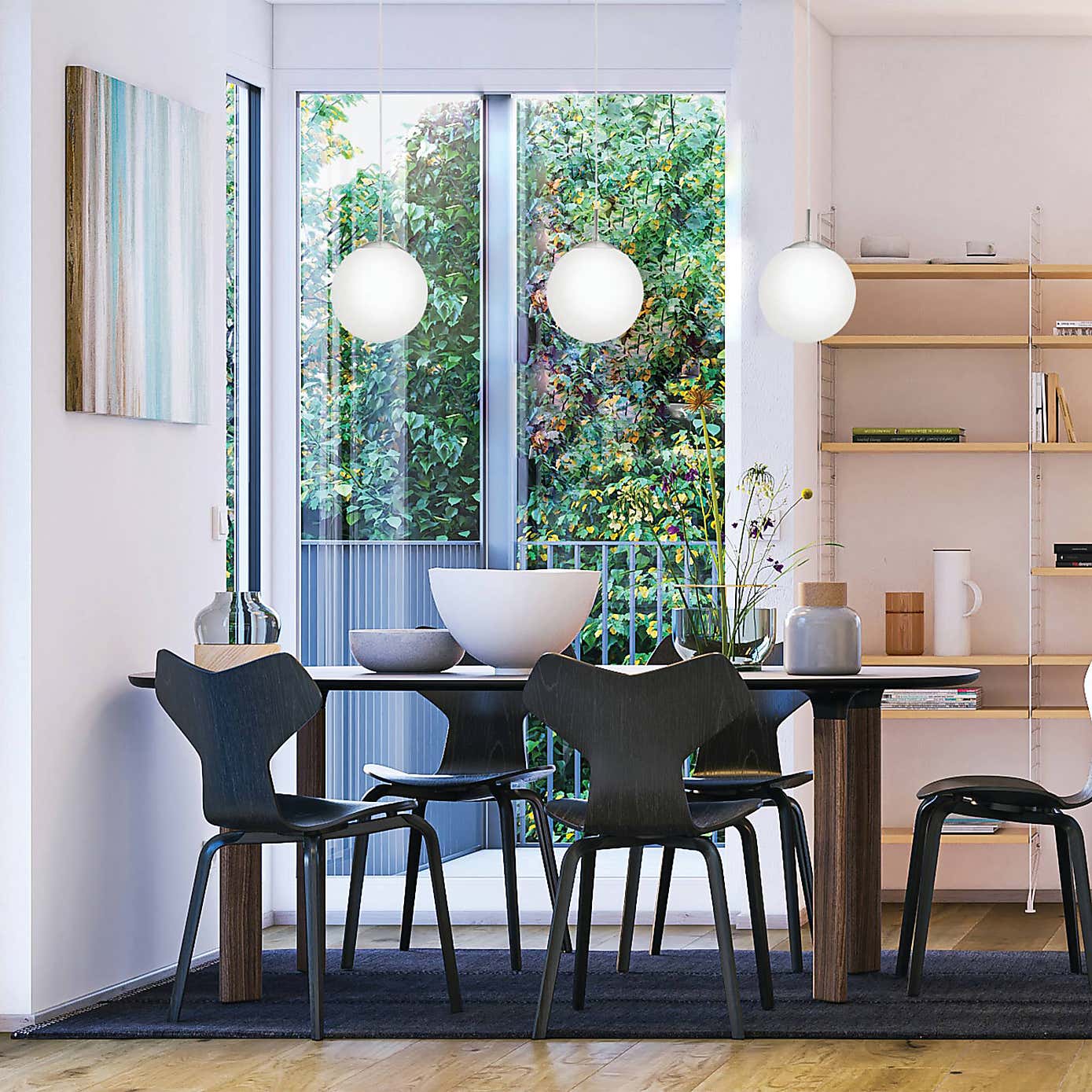 EGLO Rondo 20cm Opal Matt Pendant Light