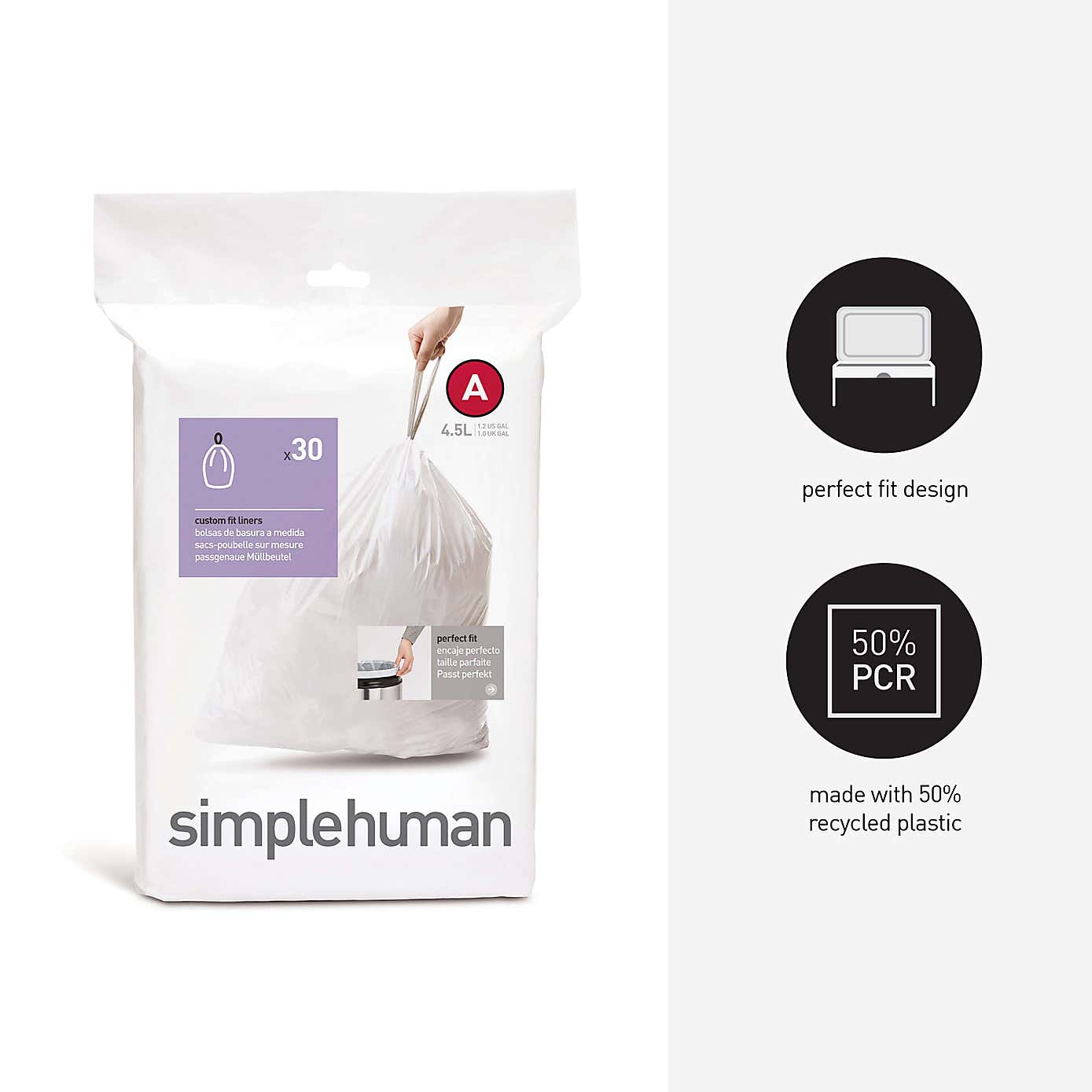 simplehuman A 4.5 Litre Bin Liners