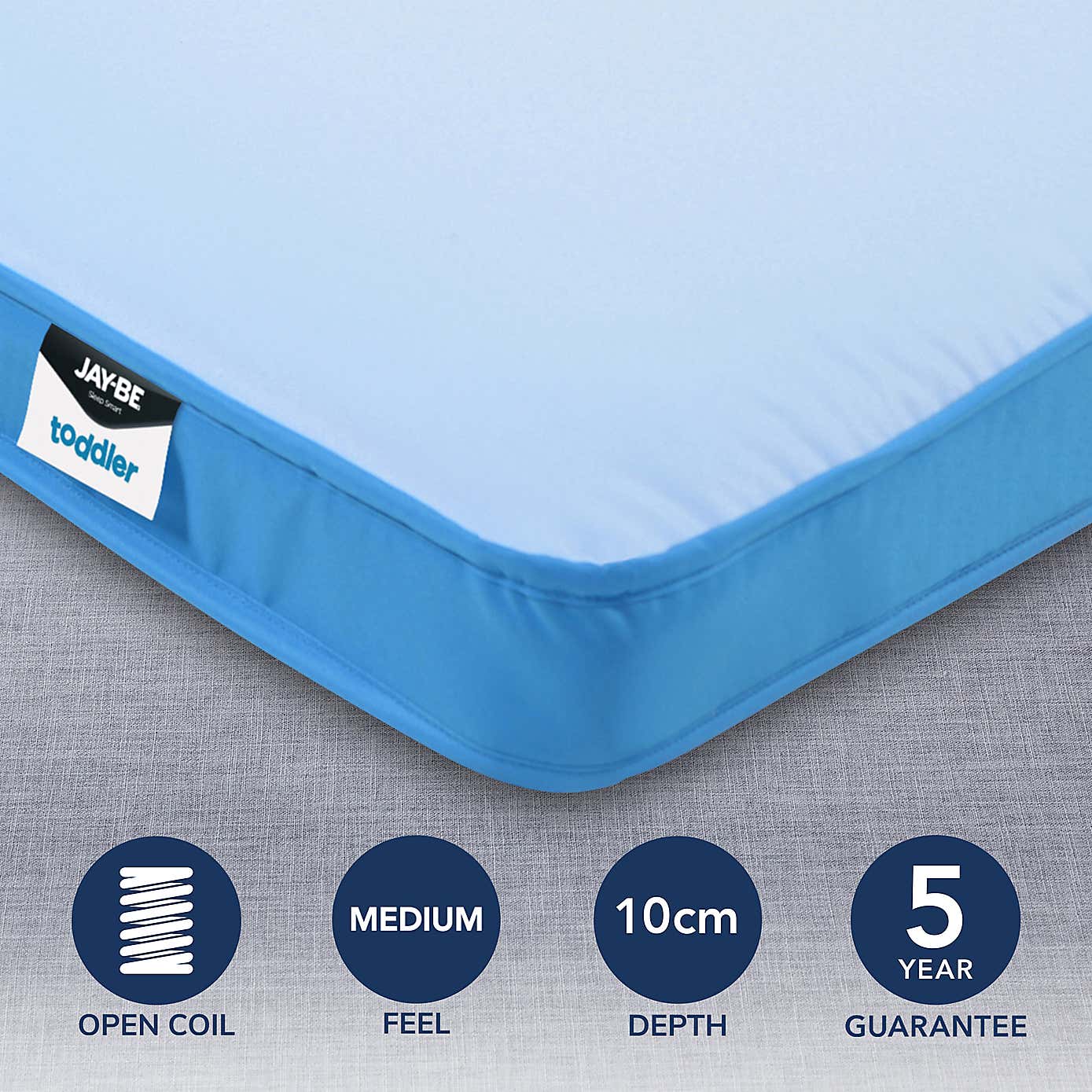 JayBe Toddler Waterproof Foam Free Pocket Sprung Mattress