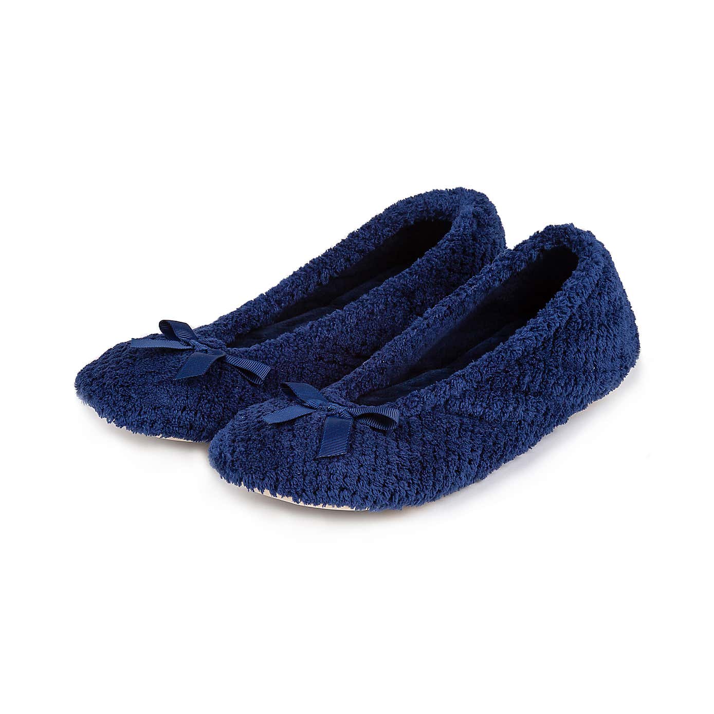 totes Isotoner Popcorn Ladies Ballet Slippers