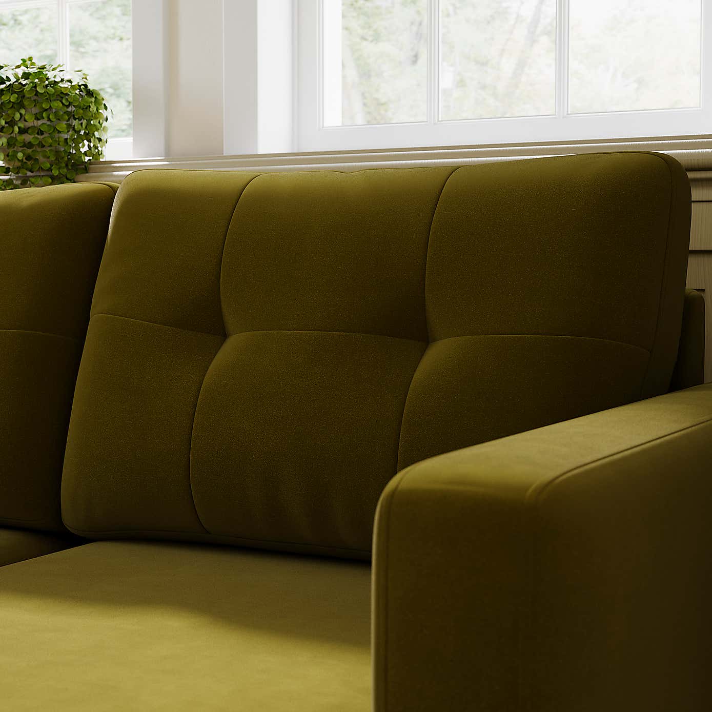 Barker Velvet Trundle Corner Chaise Sofa Bed