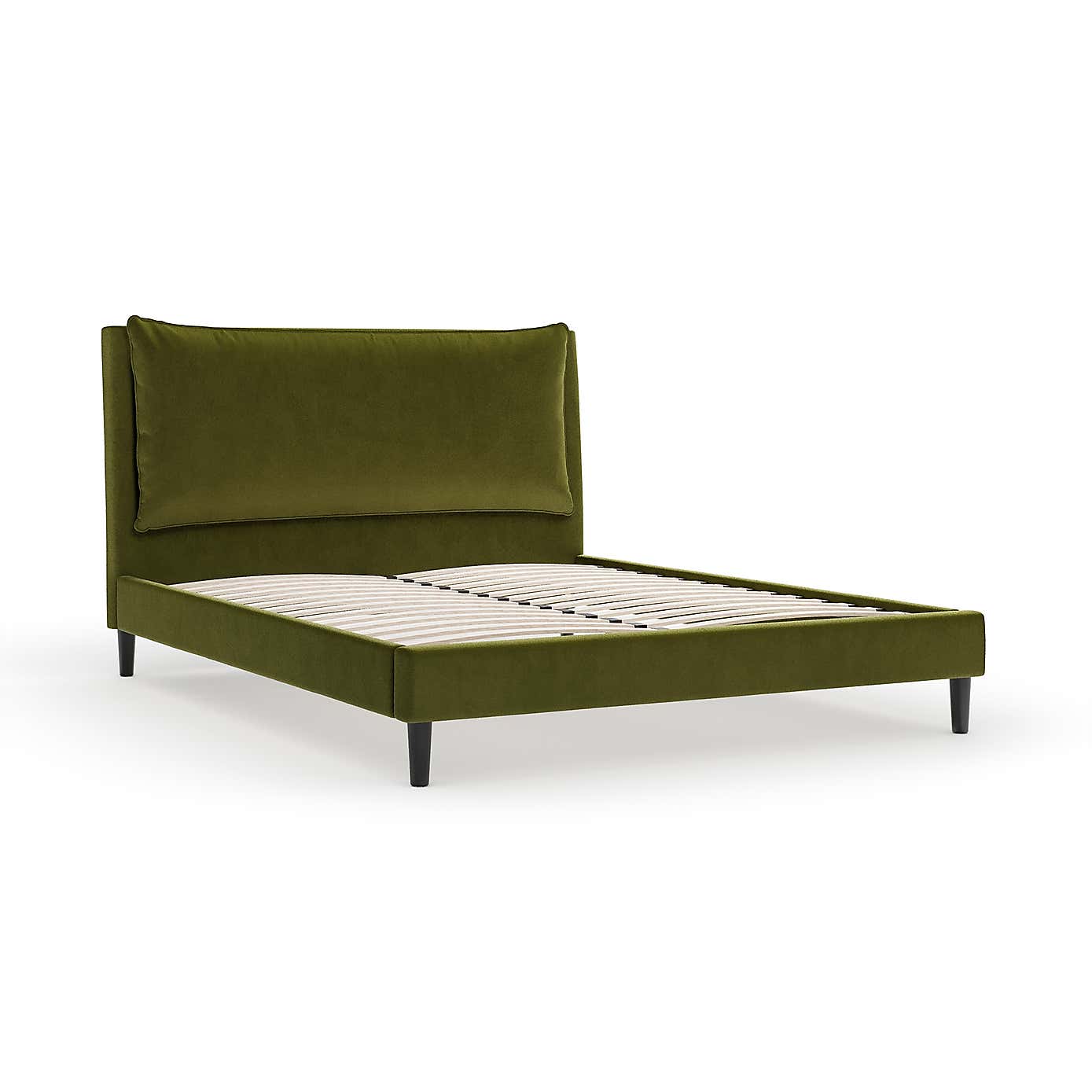 Skylar Velvet Pillow Back Bed