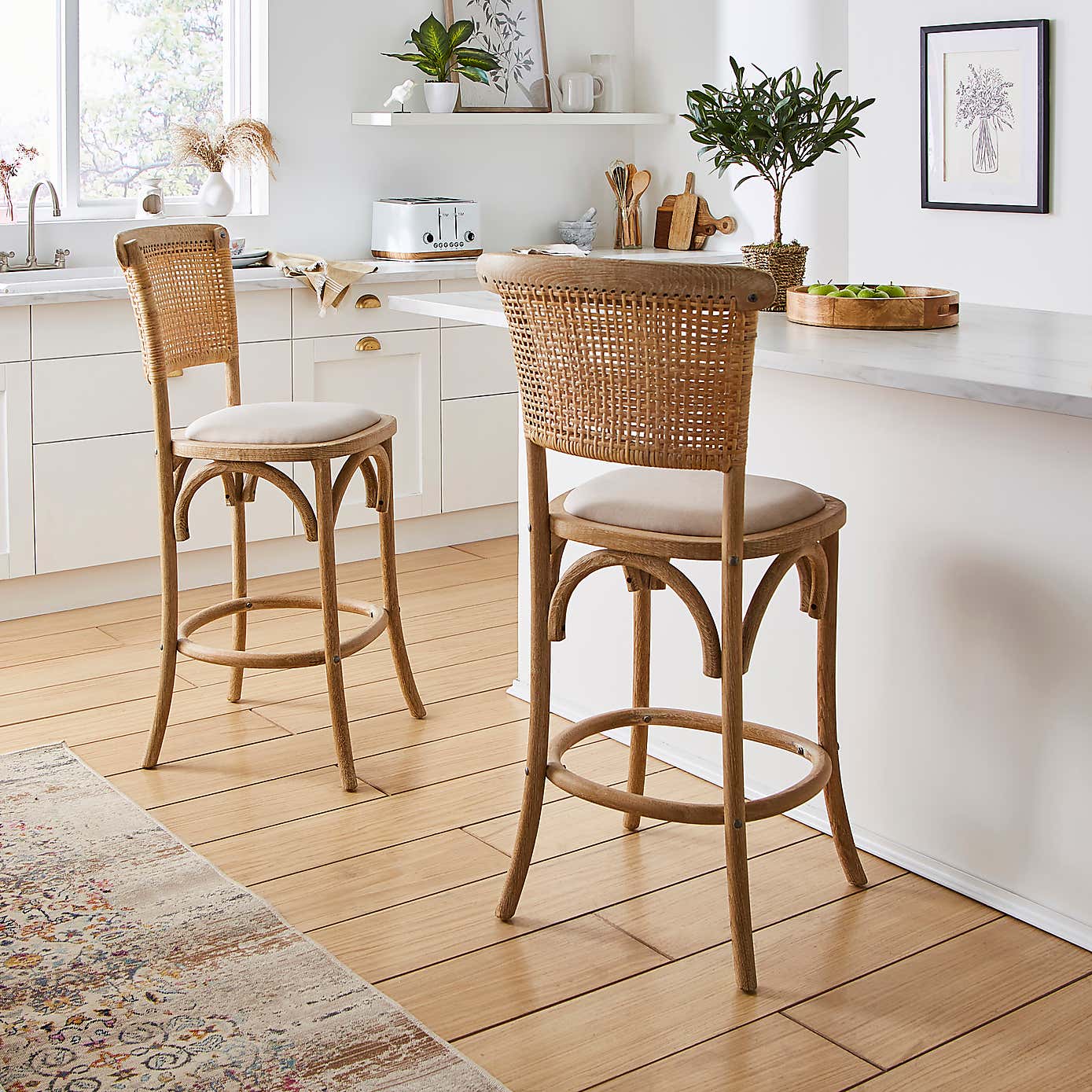 Florine Bar Stool, Natural