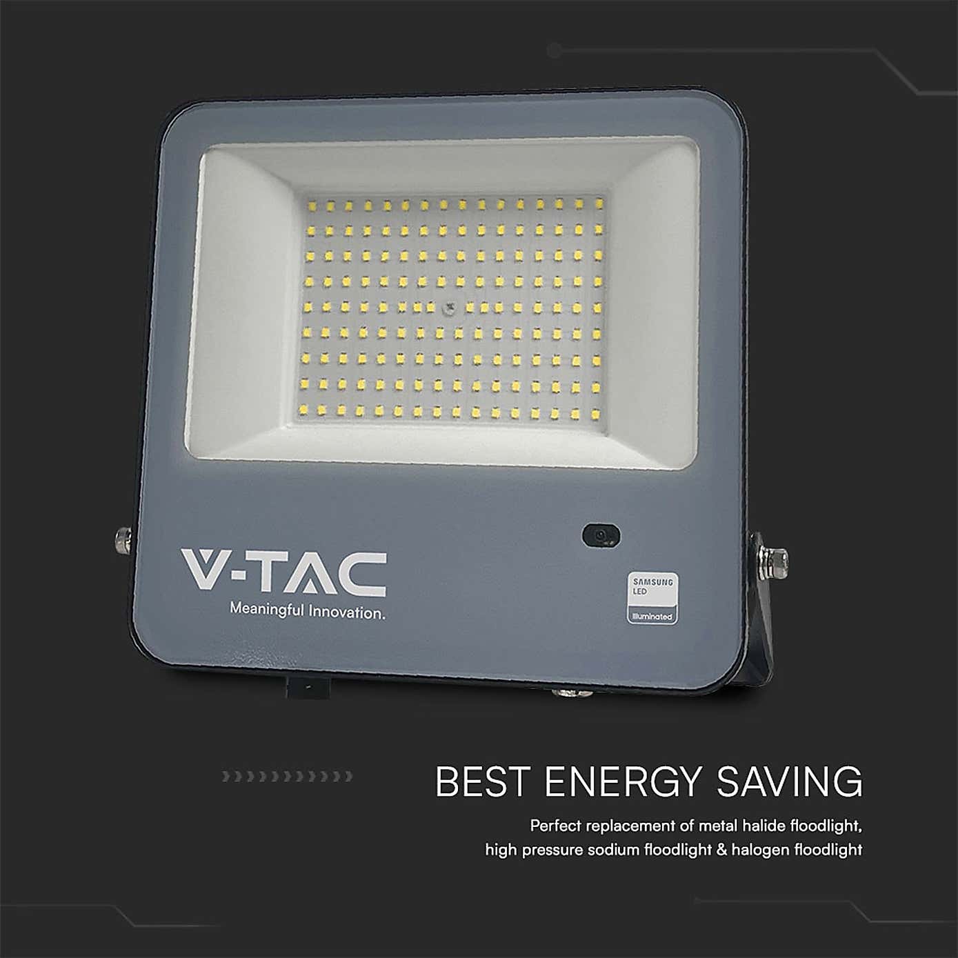 V-TAC 100W LED Floodlight Outdoor Sensor Wall Light