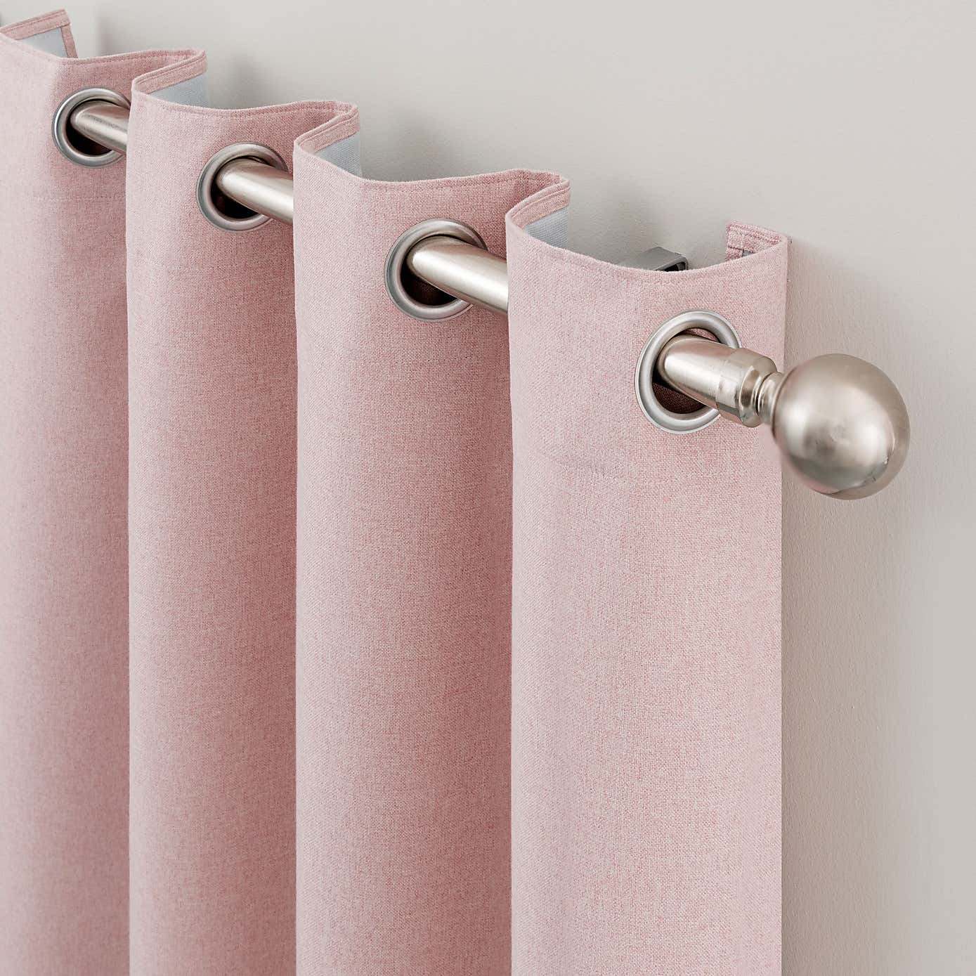 Luna Brushed Ultra Blackout Eyelet Curtains