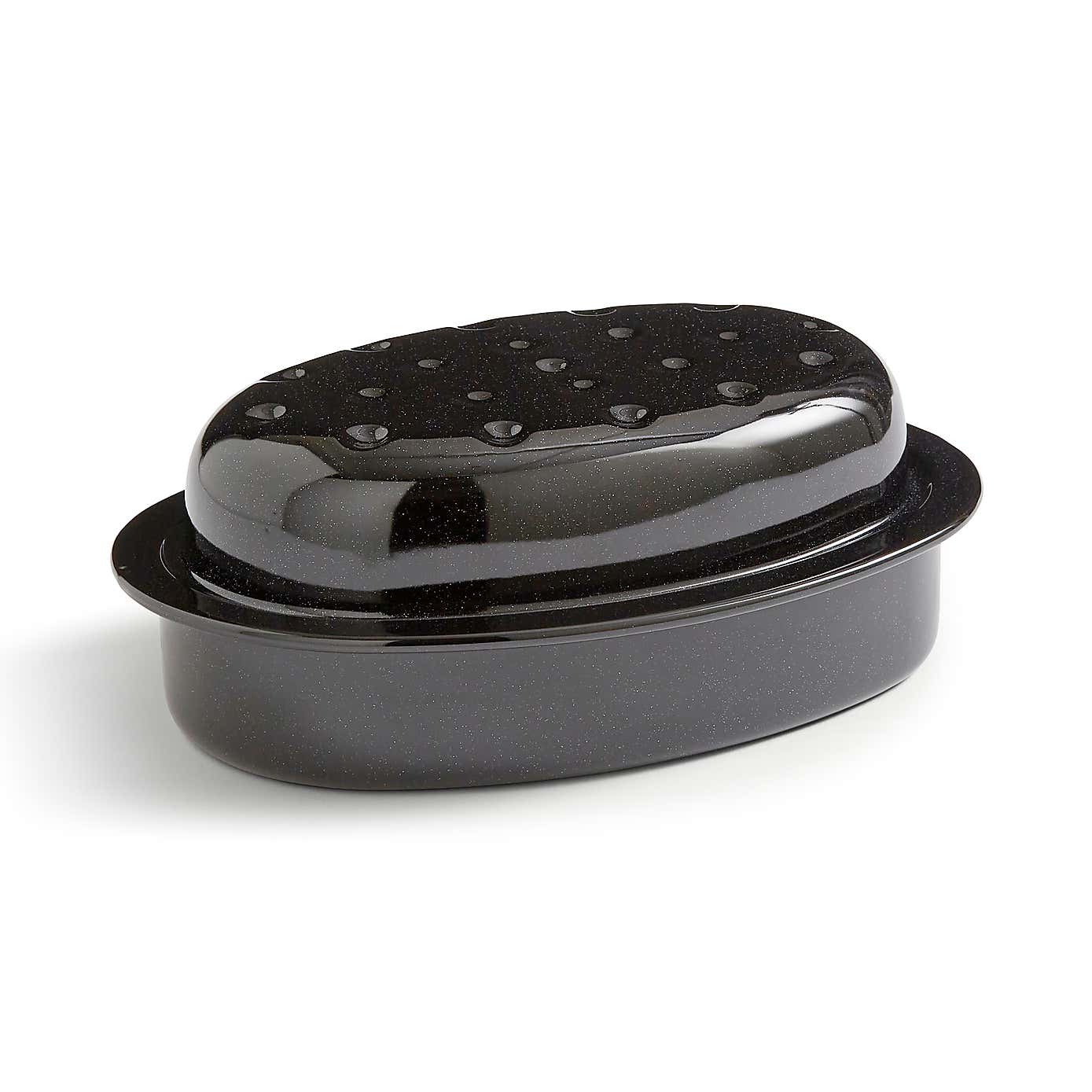Vitreous Enamel 30cm Oval Roaster
