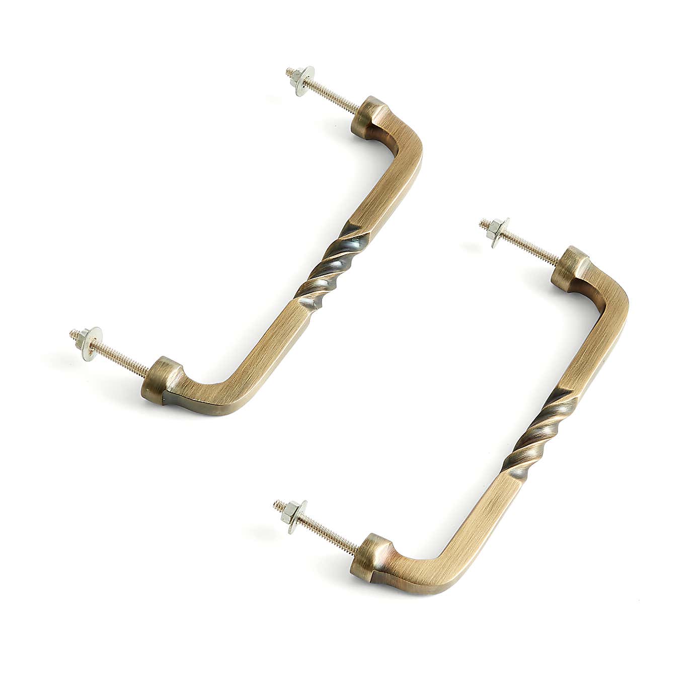 Set of 2 Twisted 18cm Door Handle