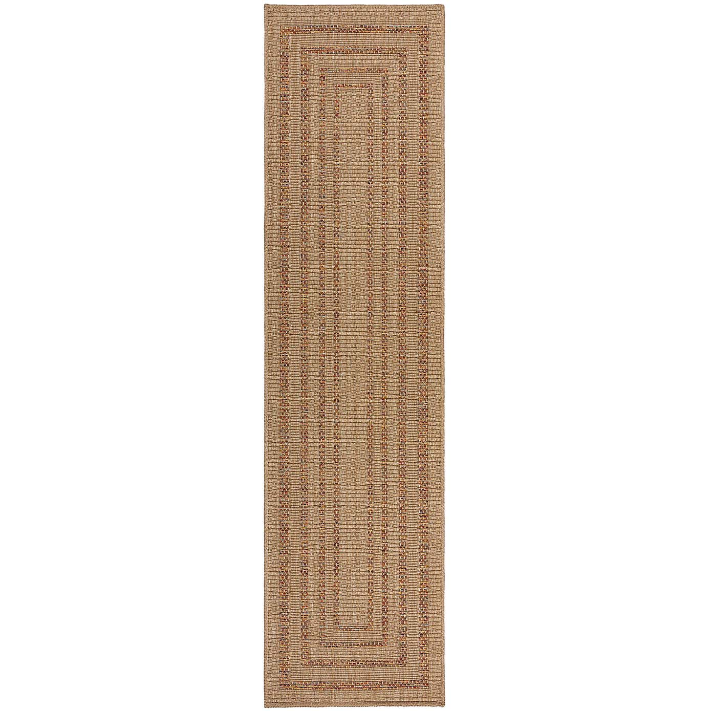 Stripe Border Indoor Outdoor Runner