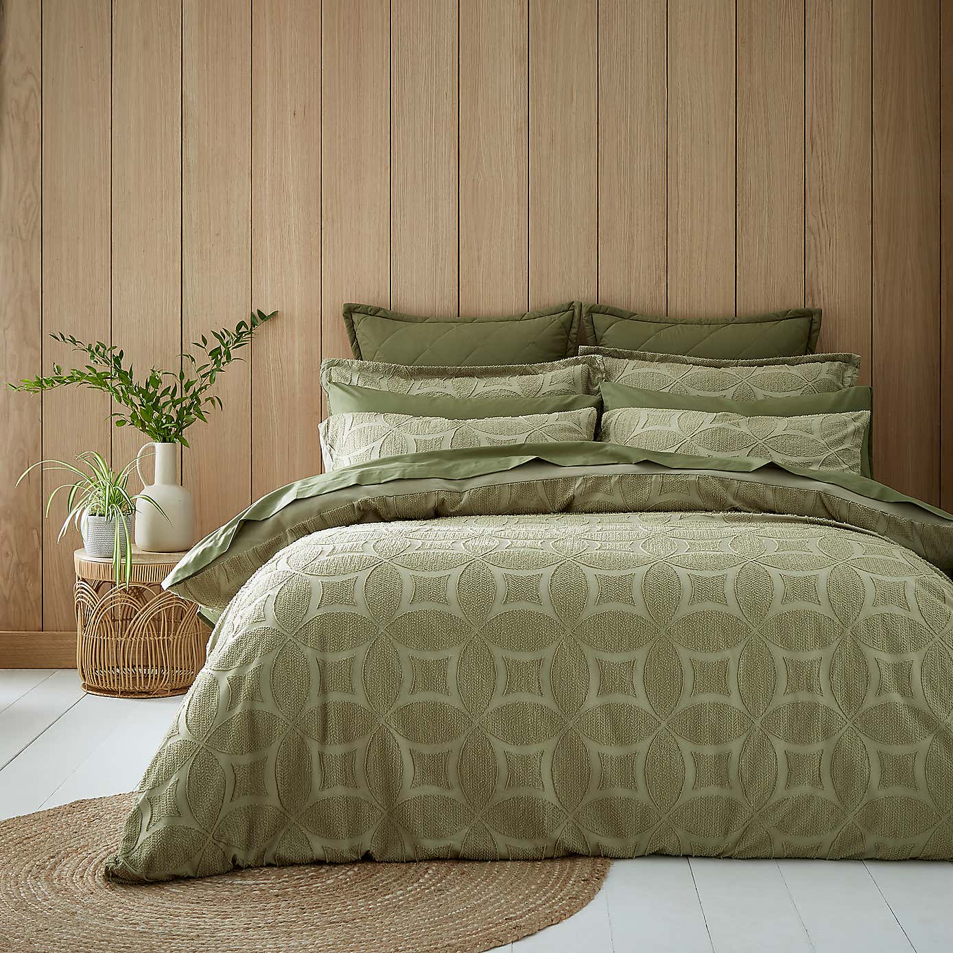Alda Textured Duvet Cover and Pillowcase Set