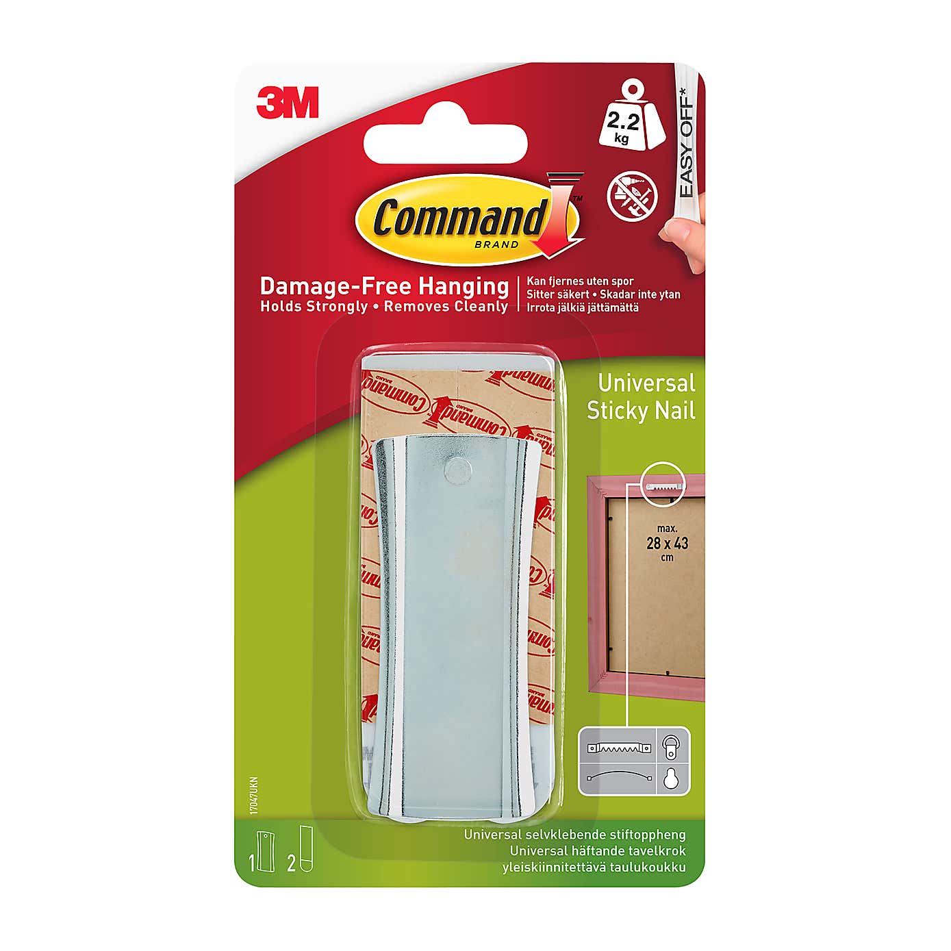 Command Universal Sticky Nail
