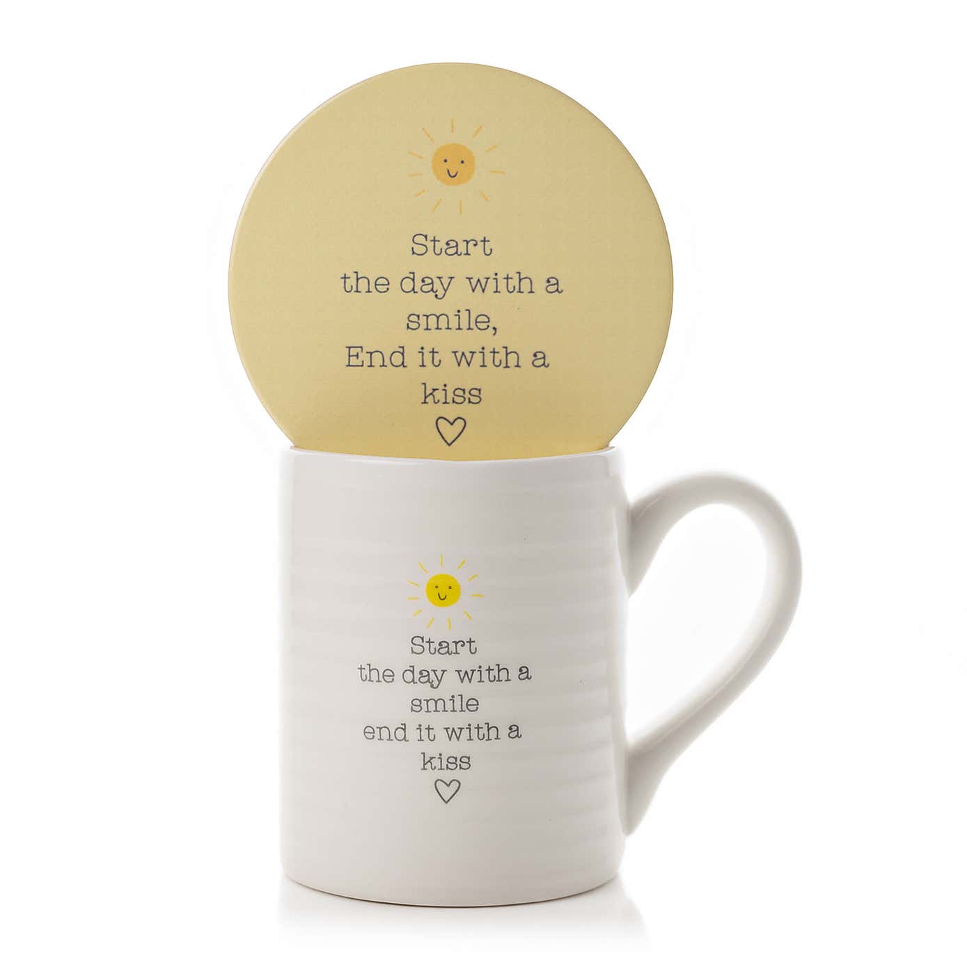 Love Life Start The Day Mug n Coaster Set