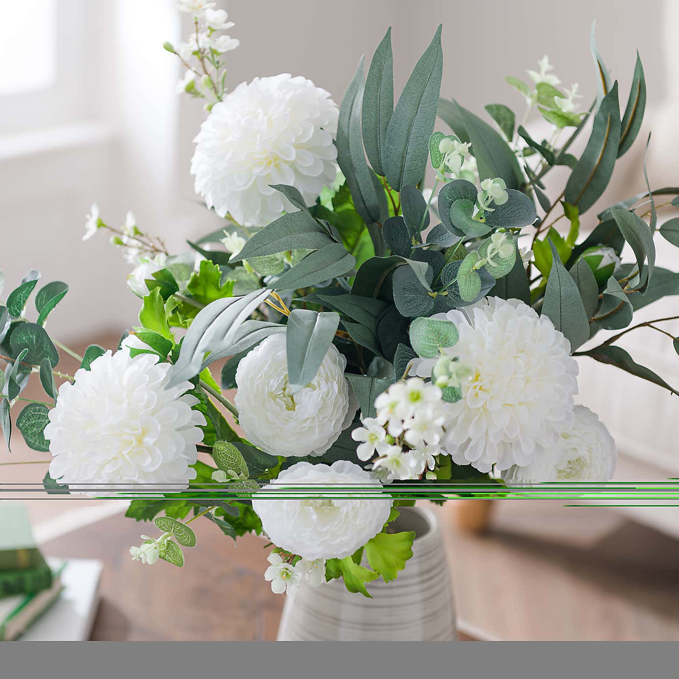 Artificial Spring Optimism White Bouquet