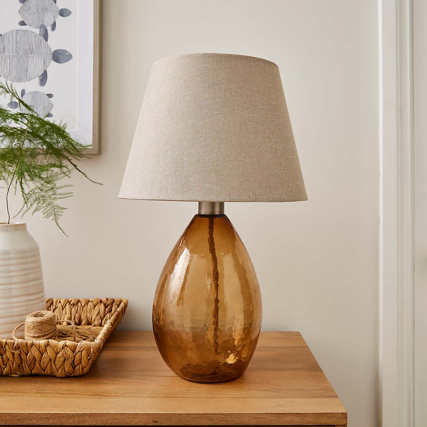 Fentress Recycled Glass Table Lamp, Large