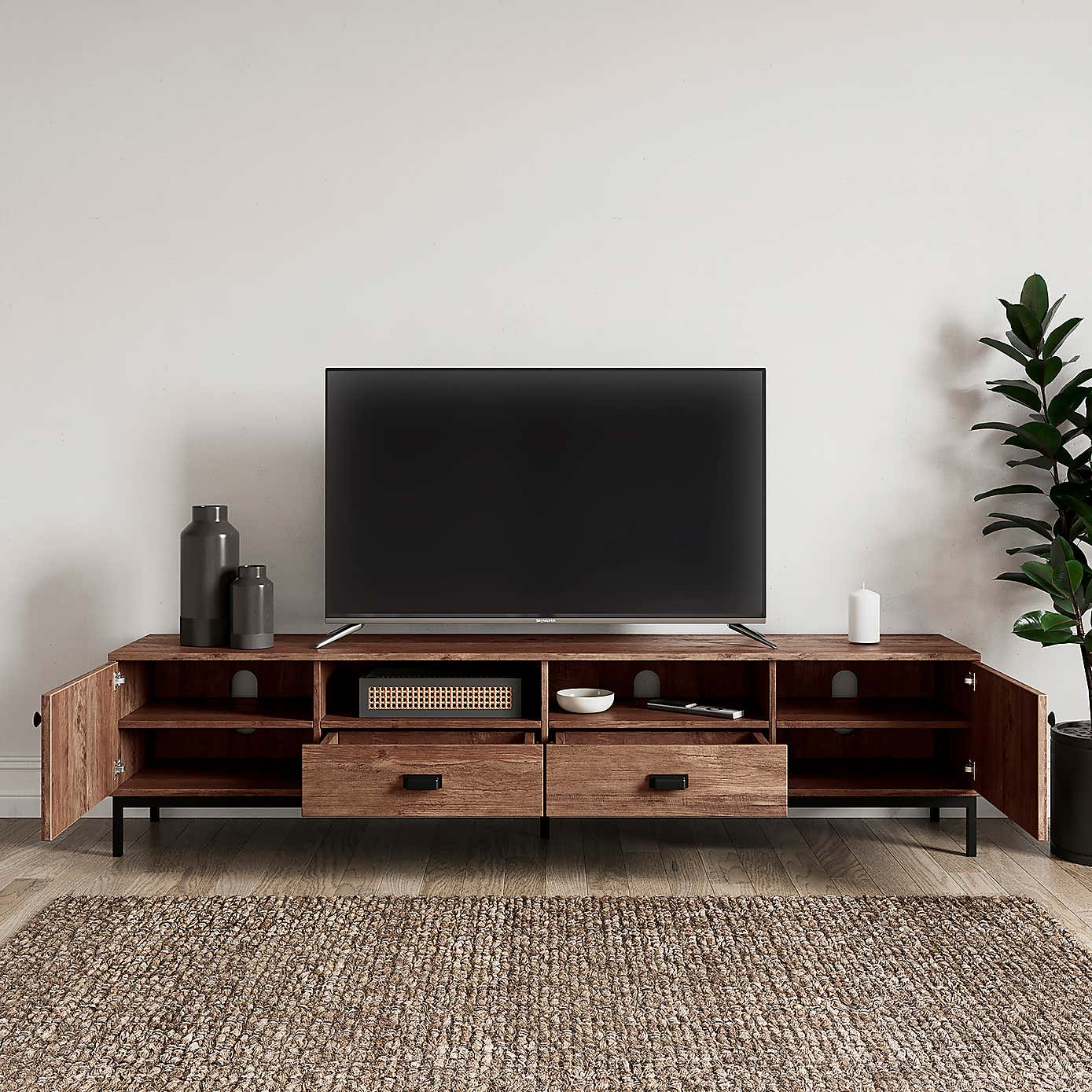 Fulton Extra Wide Pine TV Unit