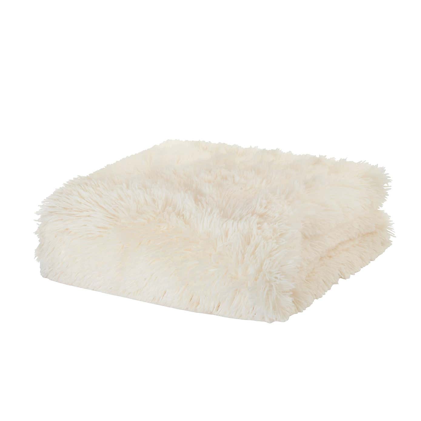 Cuddly Faux Fur Supersize Family Throw 245cm x 280cm
