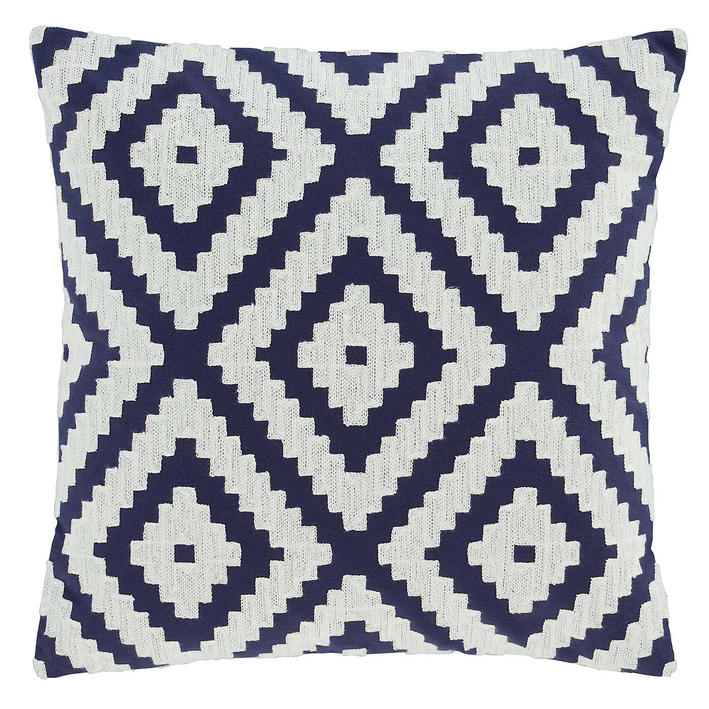 Geo Crewel Cushion Cover