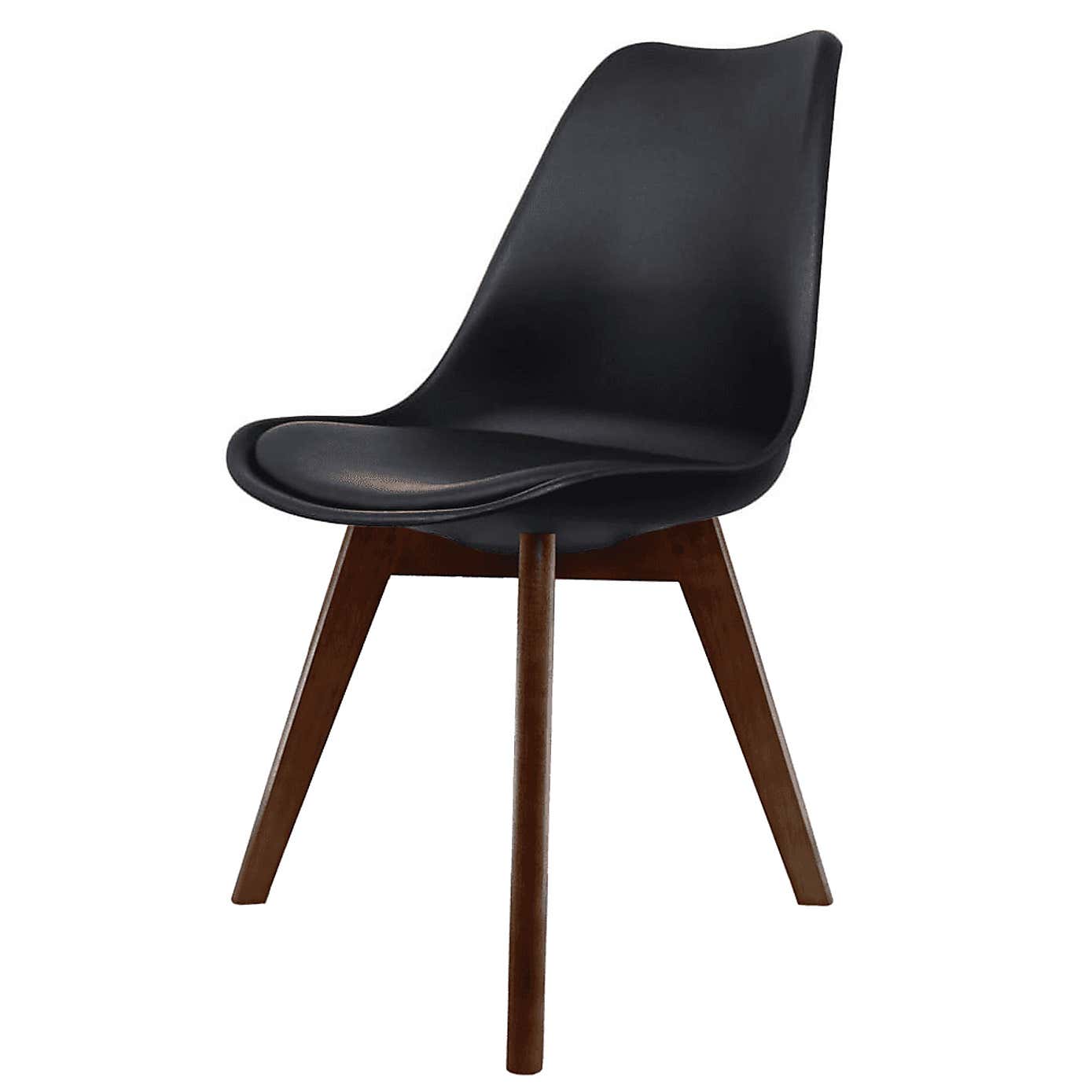 Fusion Living Soho Plastic Dining Chair with Squared Legs